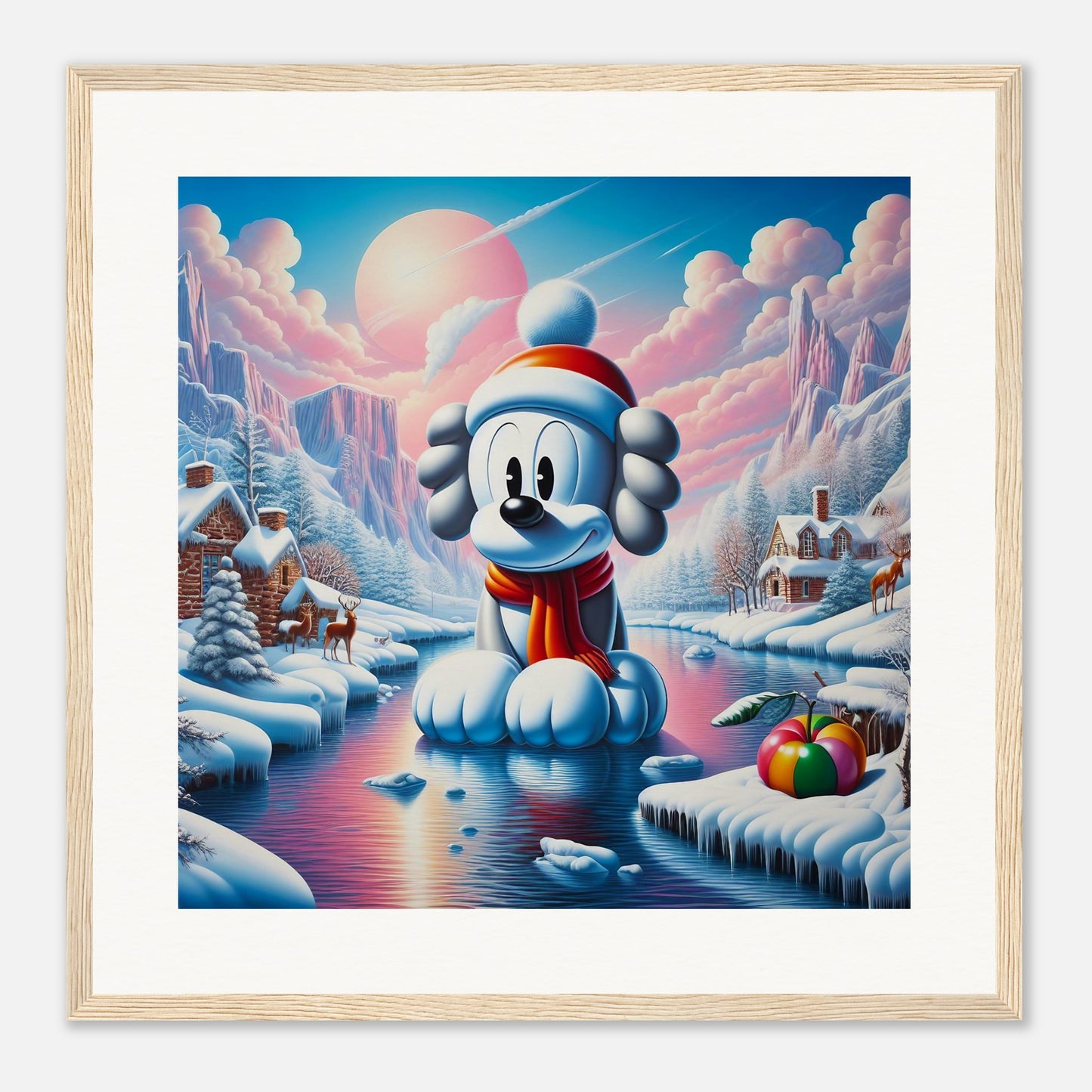 Wall Art - Winter 24 - Dog on water