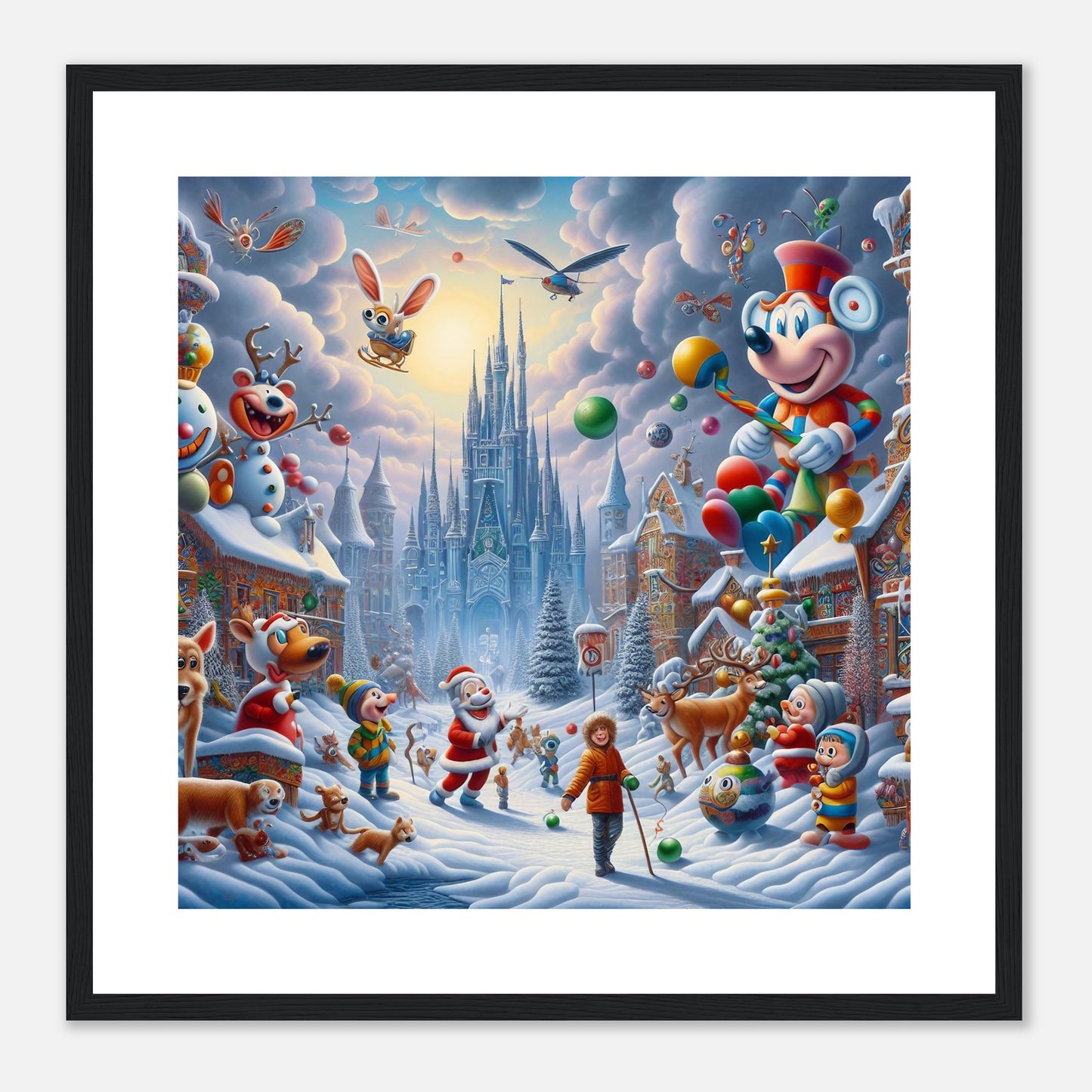 Wall Art - Winter 54 - Castle and animals