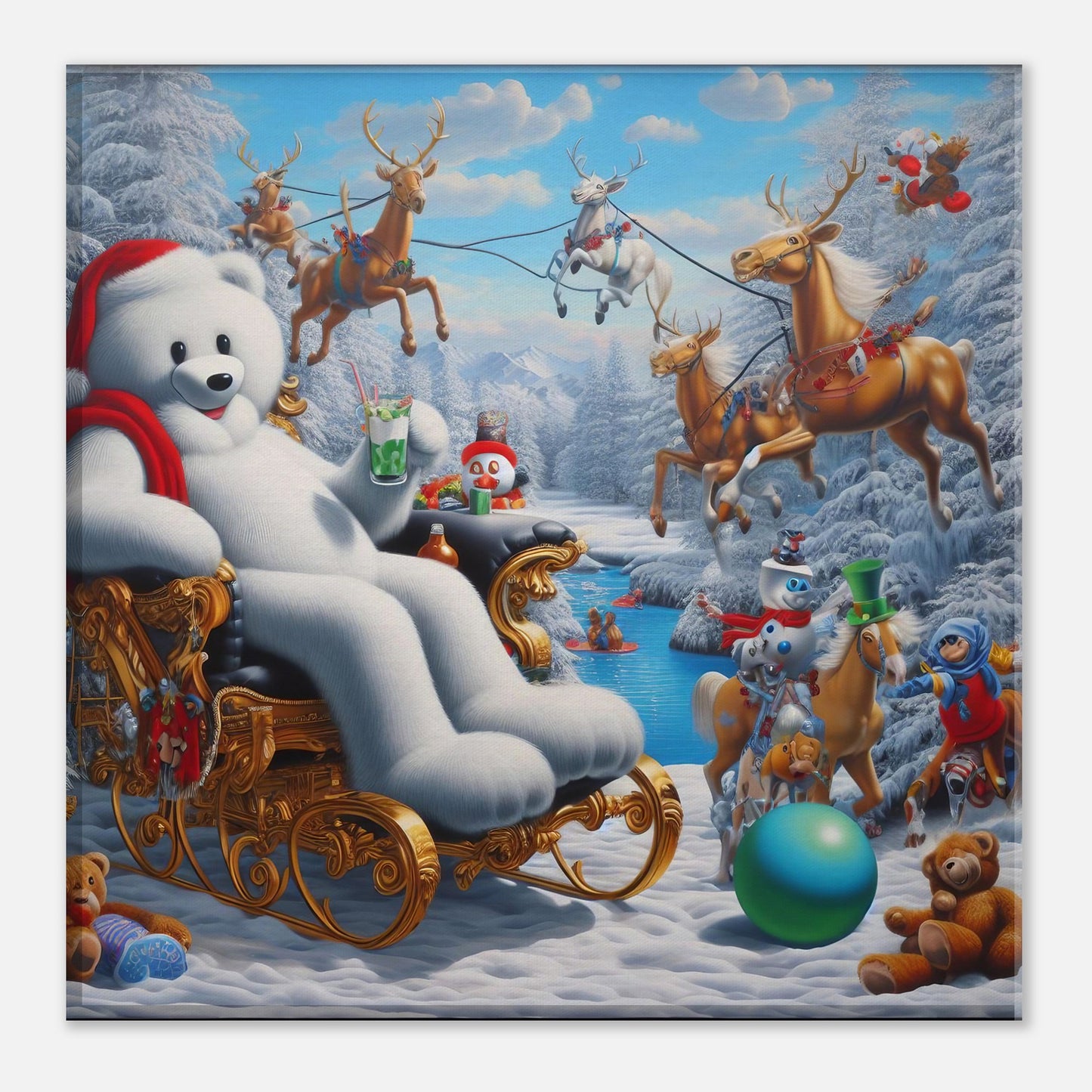 Wall Art - Winter 51 -Sitting polar bear