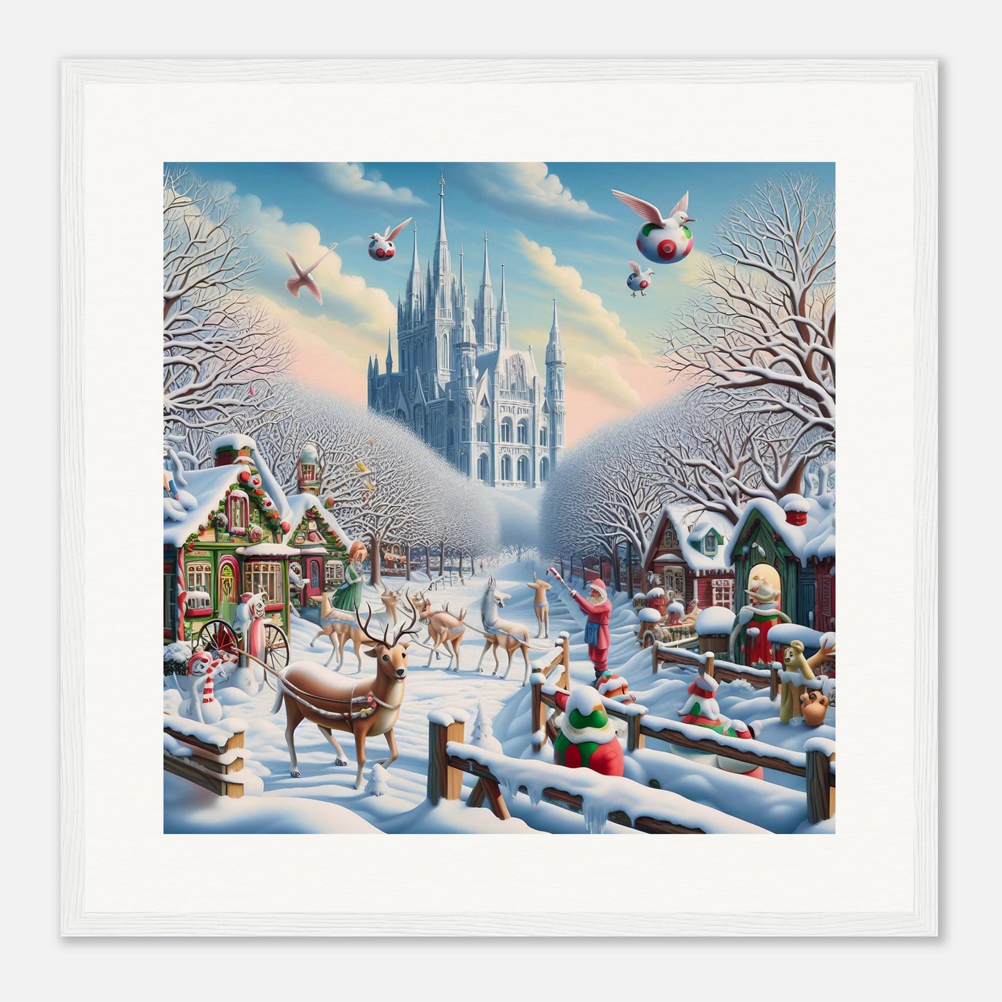 Wall Art - Winter 58 - Castle and trees