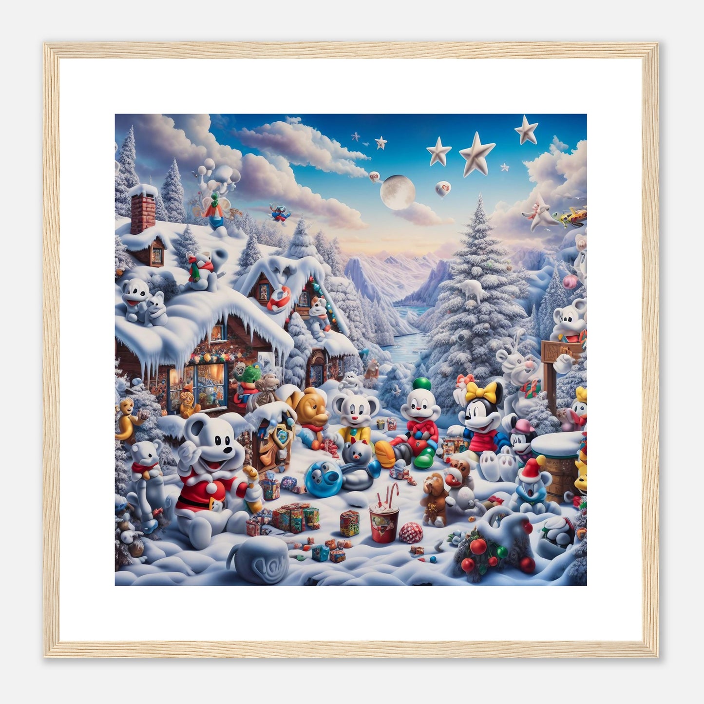 Wall Art - Winter 61 - Baby animals and toys