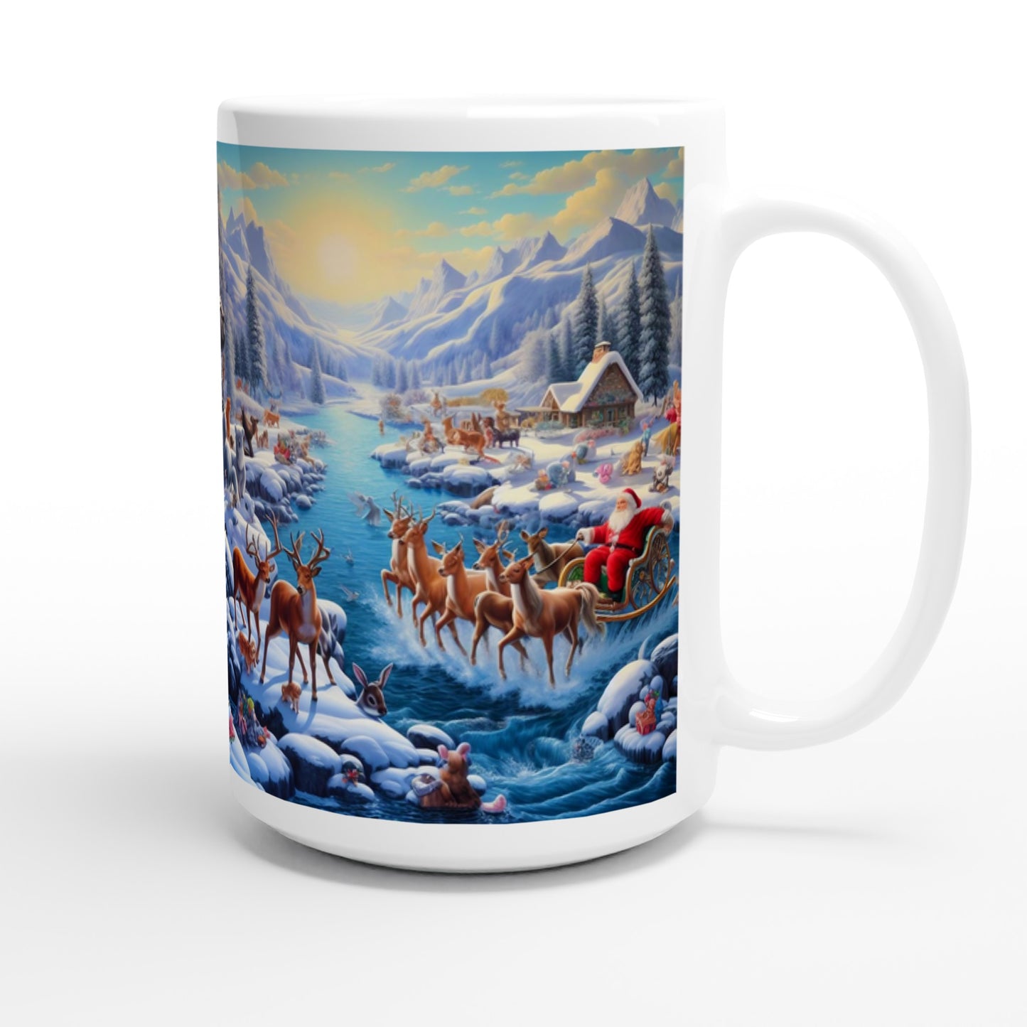 White 15oz Ceramic Mug - Winter 170