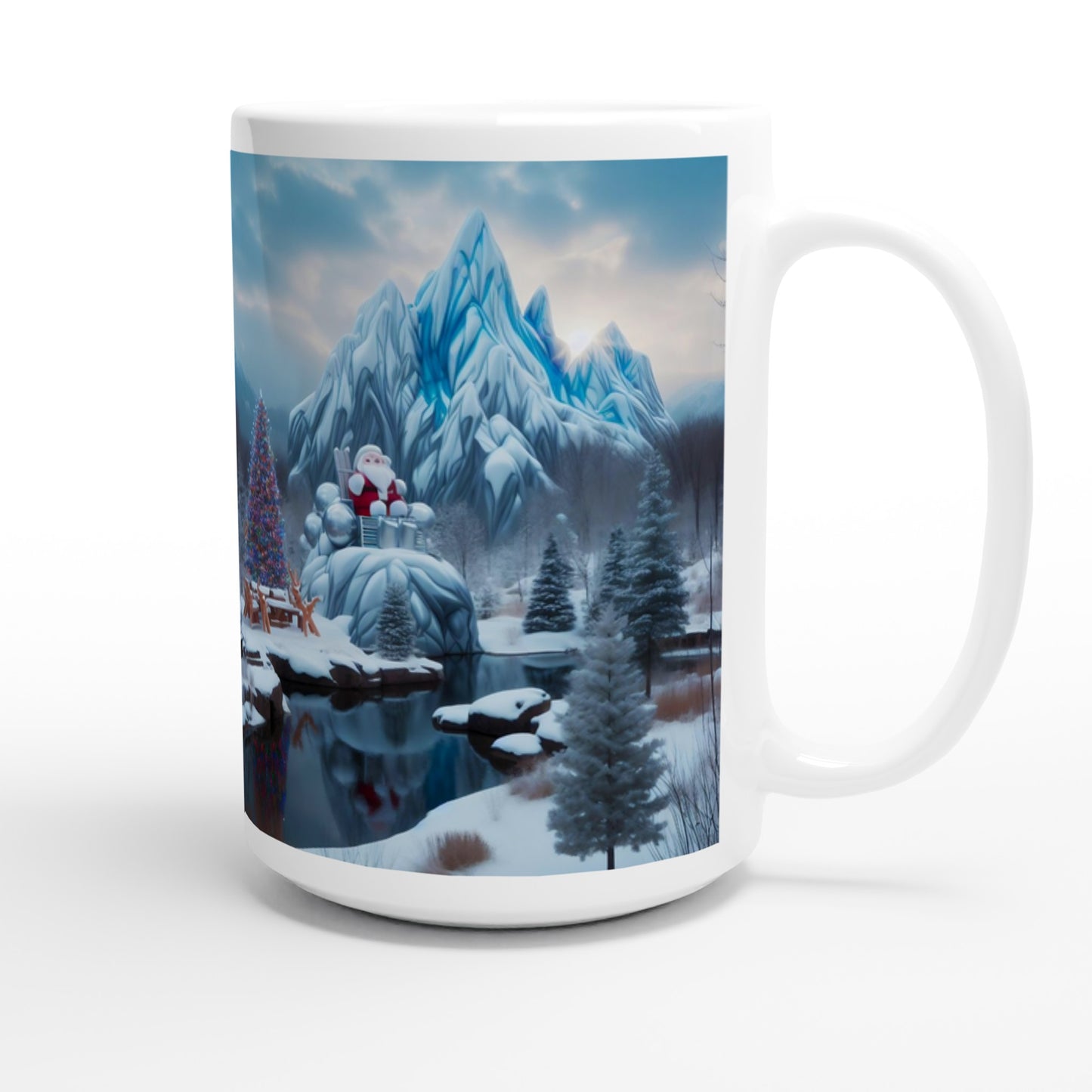 White 15oz Ceramic Mug - Winter 168
