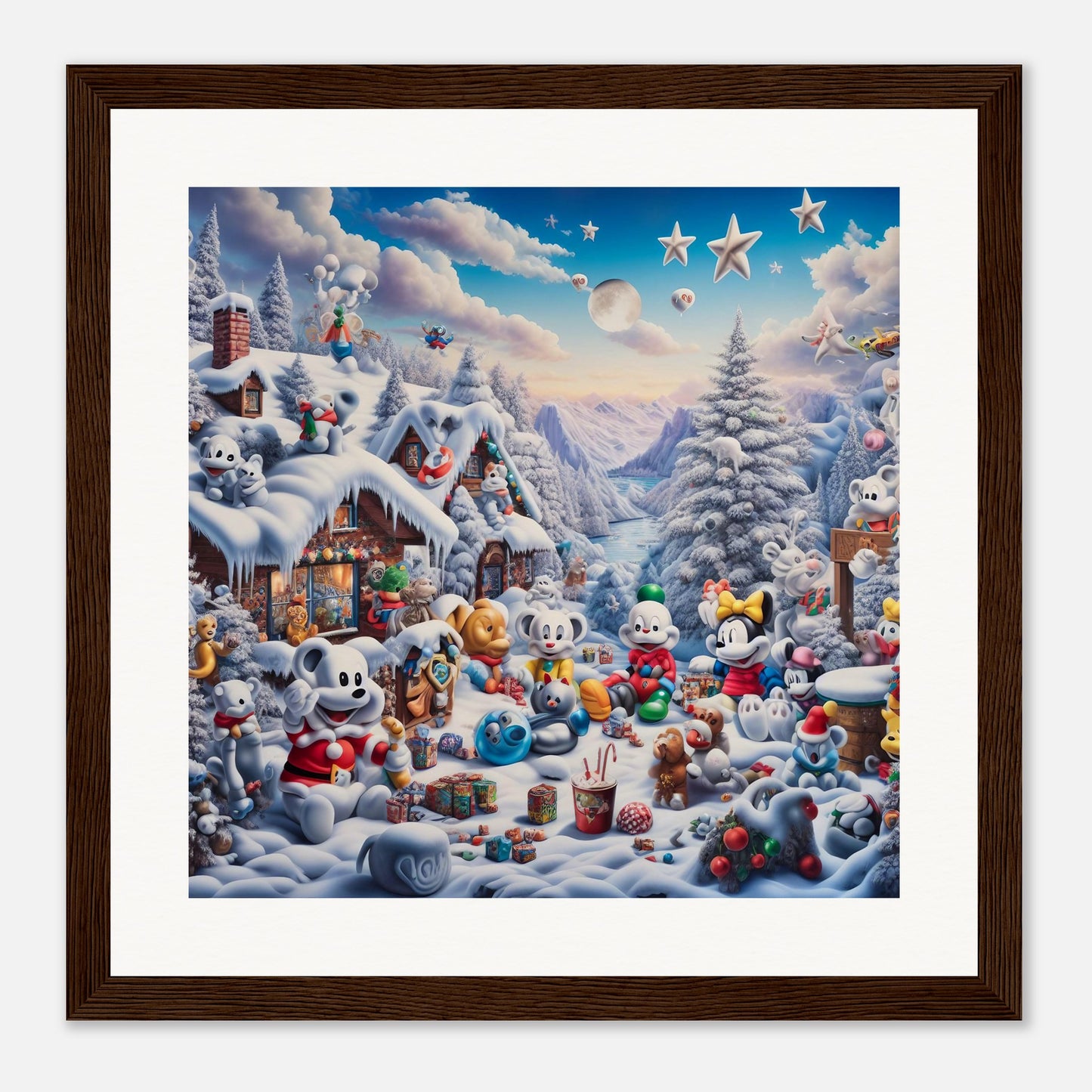 Wall Art - Winter 61 - Baby animals and toys