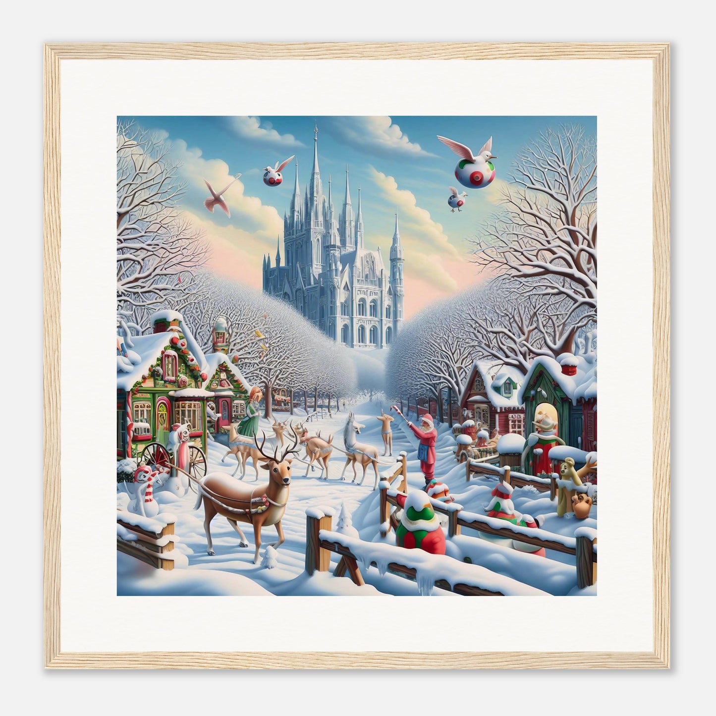 Wall Art - Winter 58 - Castle and trees