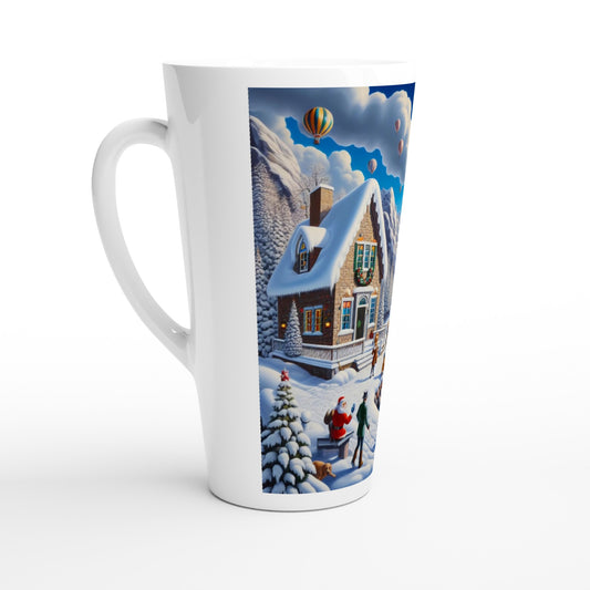 White Latte 17oz Ceramic Mug - Winter 145