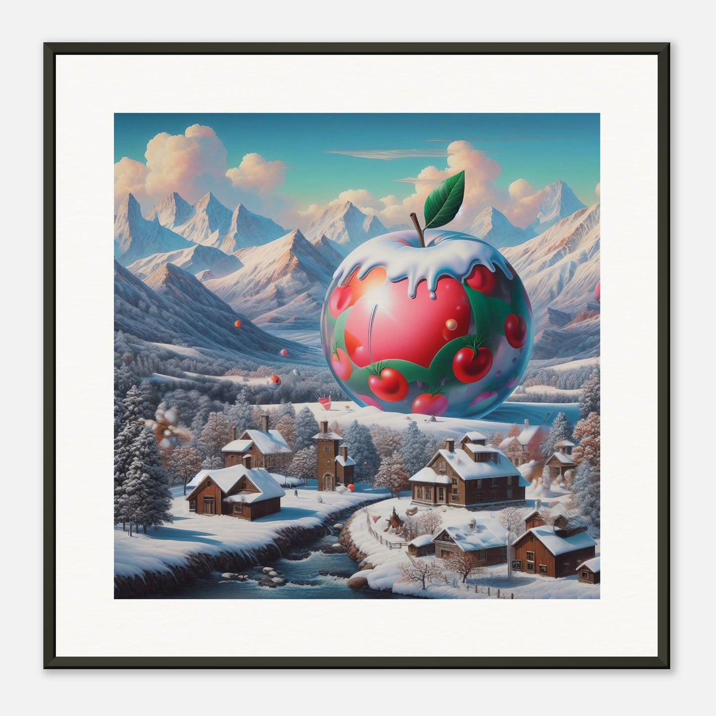Wall Art - Winter 16 - Apple and mountains