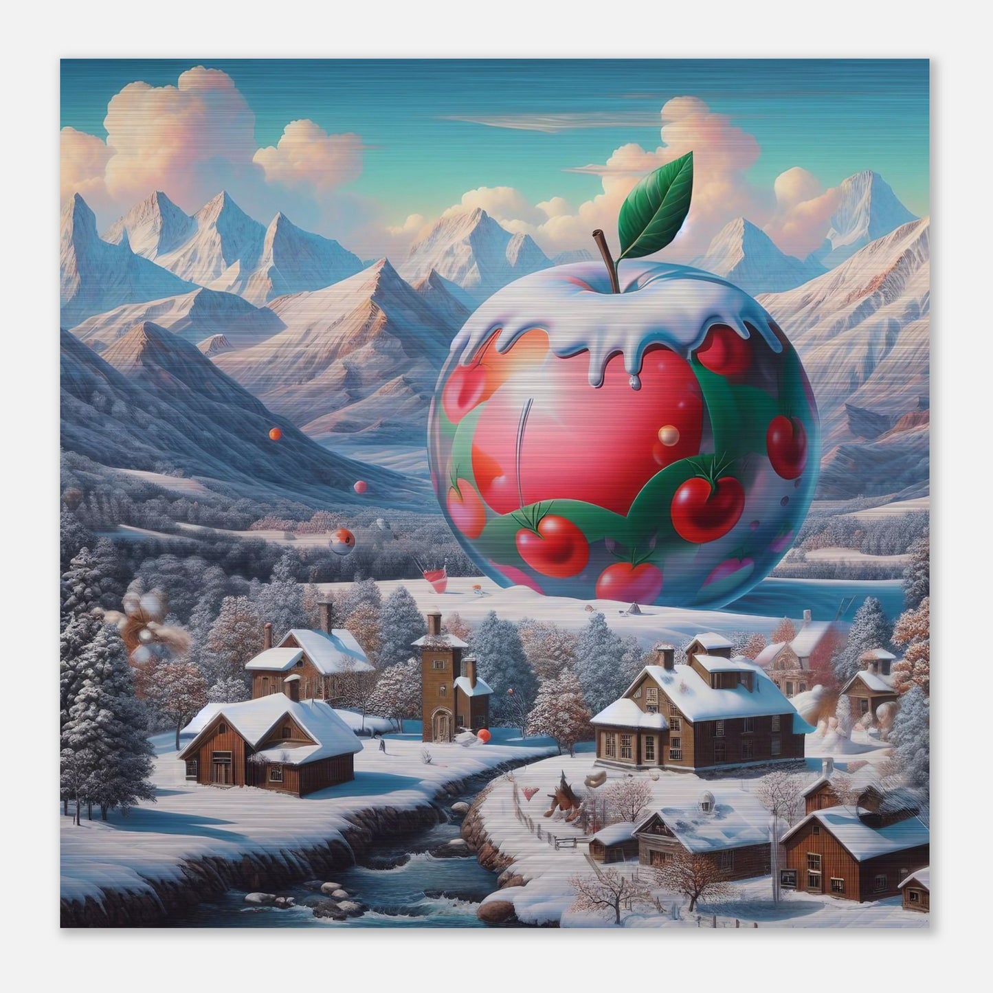 Wall Art - Winter 16 - Apple and mountains