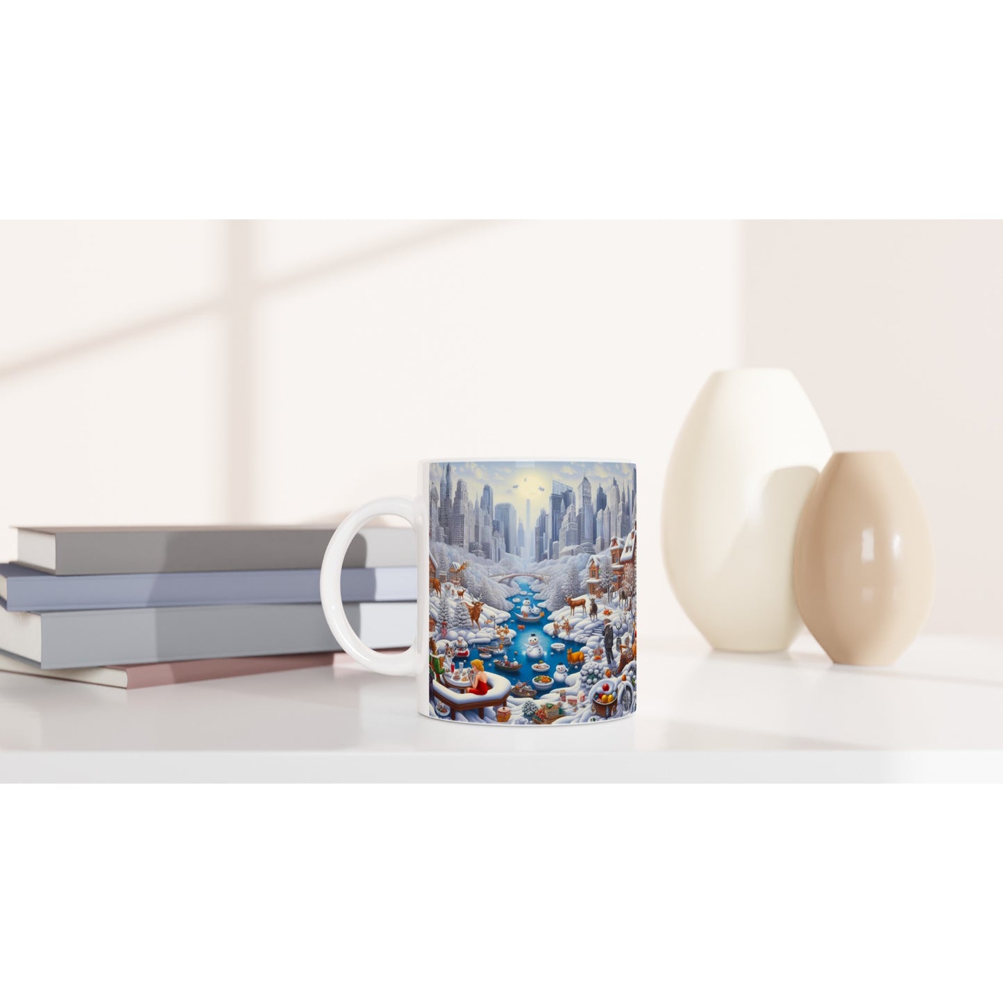 White 11oz Ceramic Mug - Winter 147