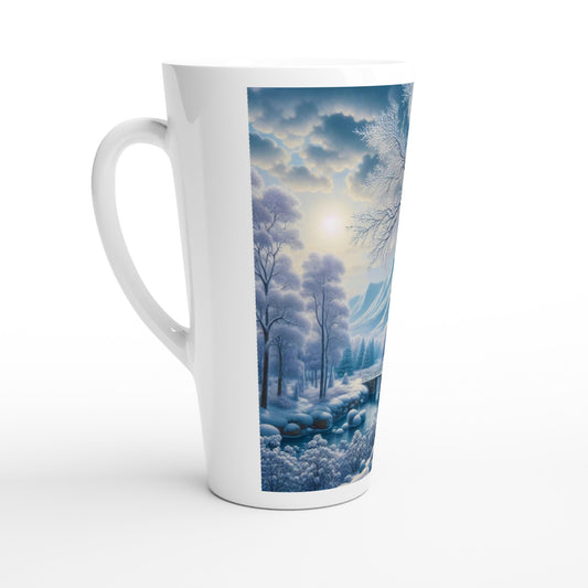 White Latte 17oz Ceramic Mug - Winter 175