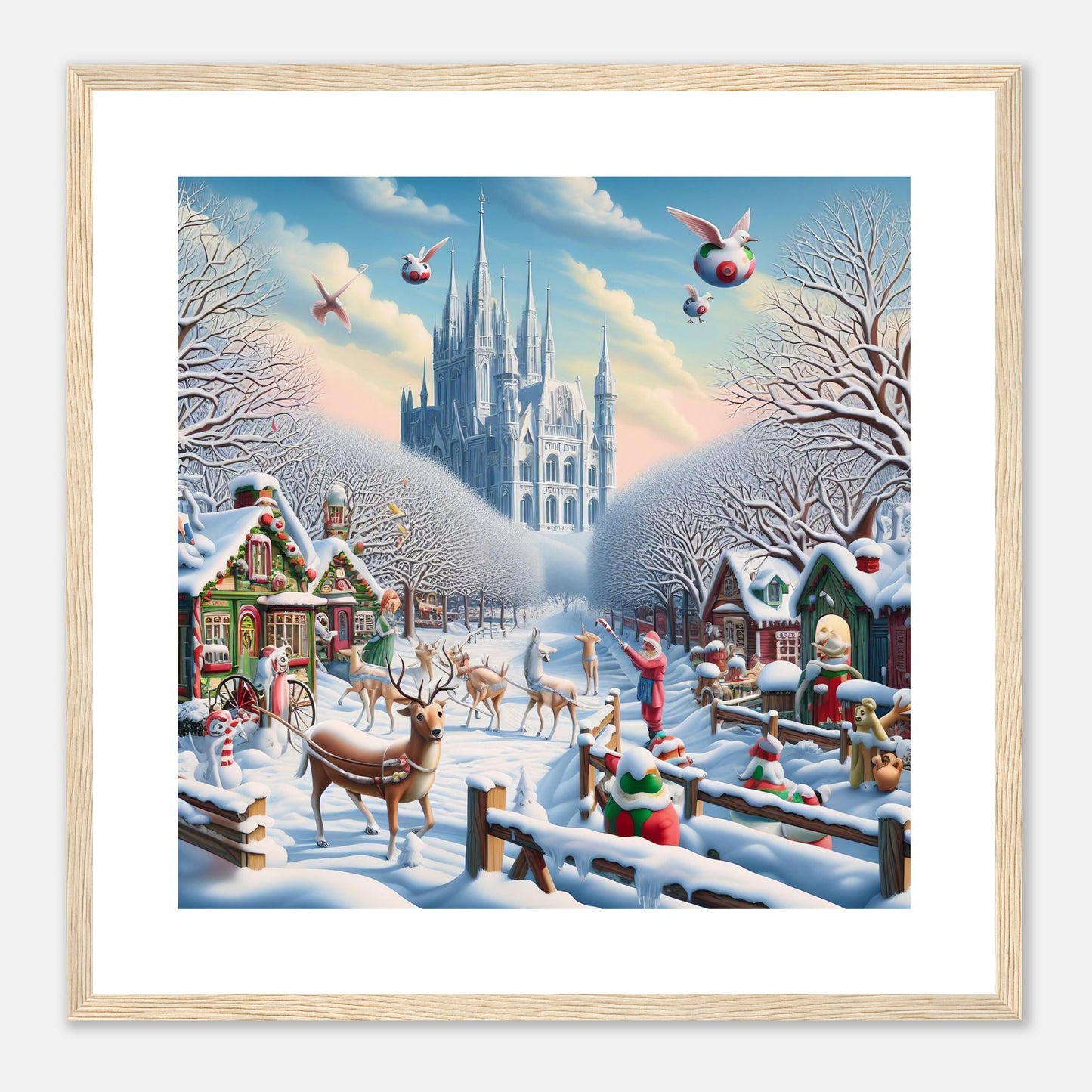 Wall Art - Winter 58 - Castle and trees
