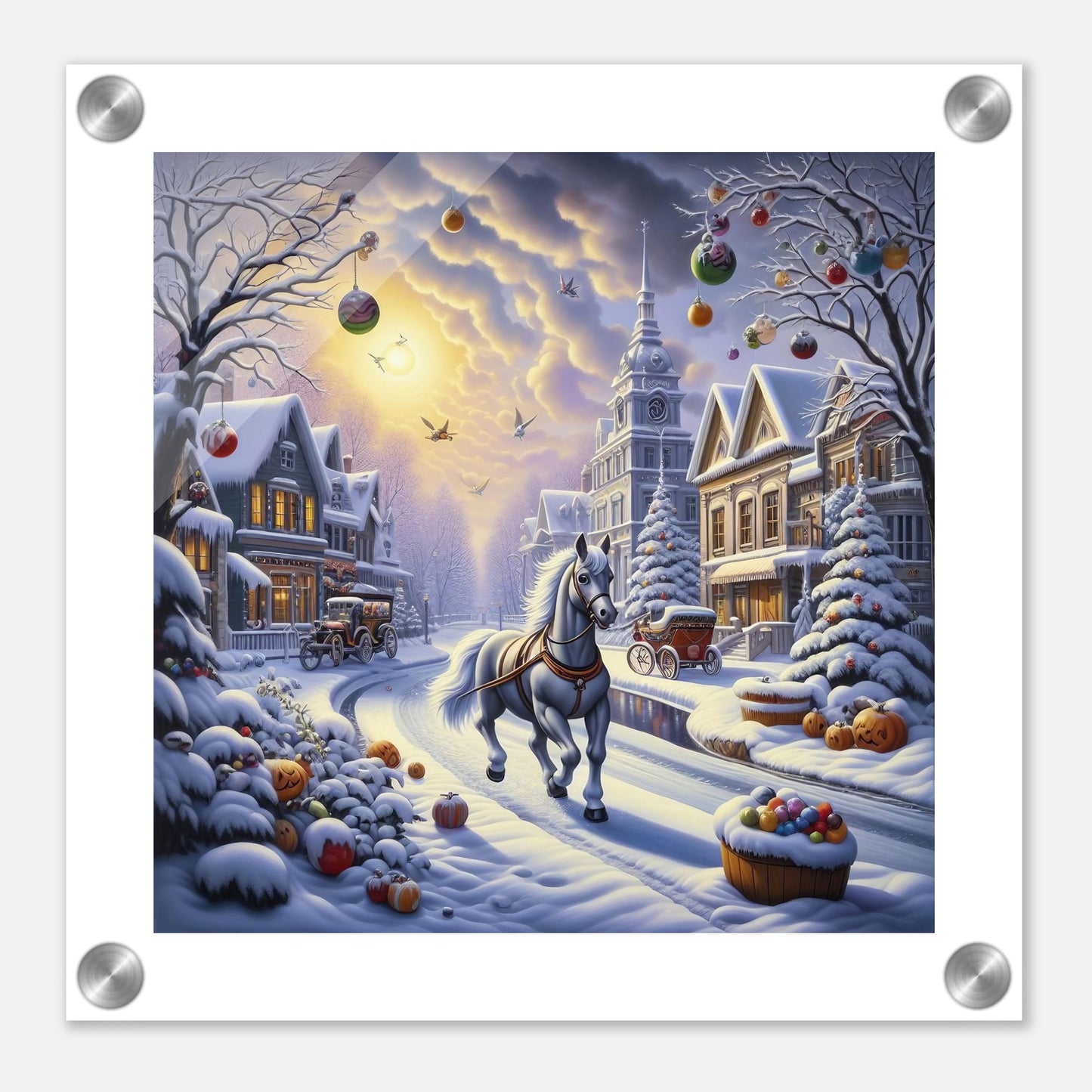 Wall Art - Winter 73 - Horse walking