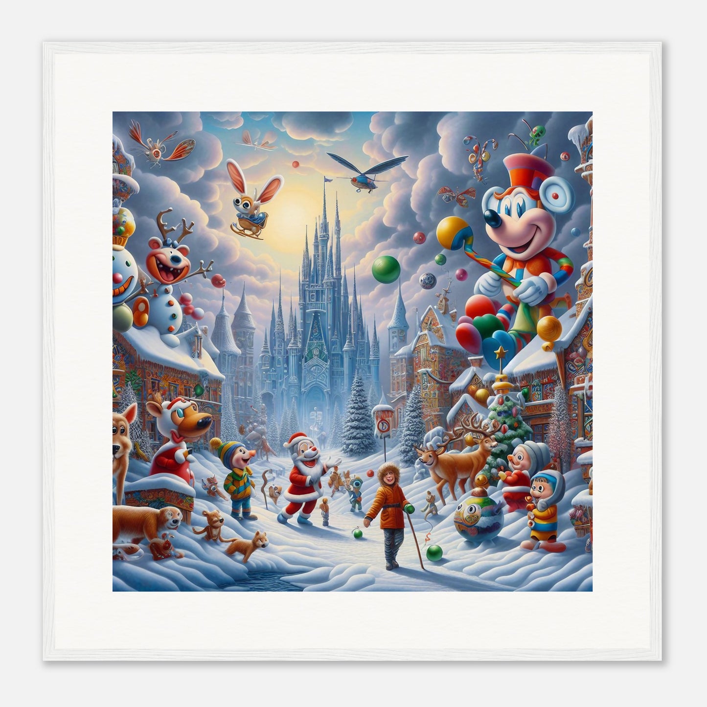 Wall Art - Winter 54 - Castle and animals