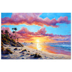 Aluminum Print - Beach Sunset 3