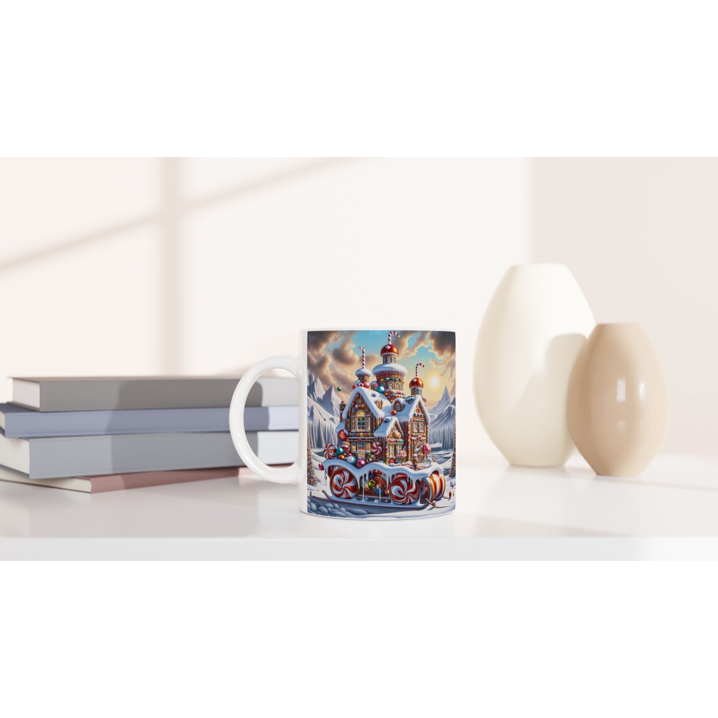 White 11oz Ceramic Mug - Winter 158