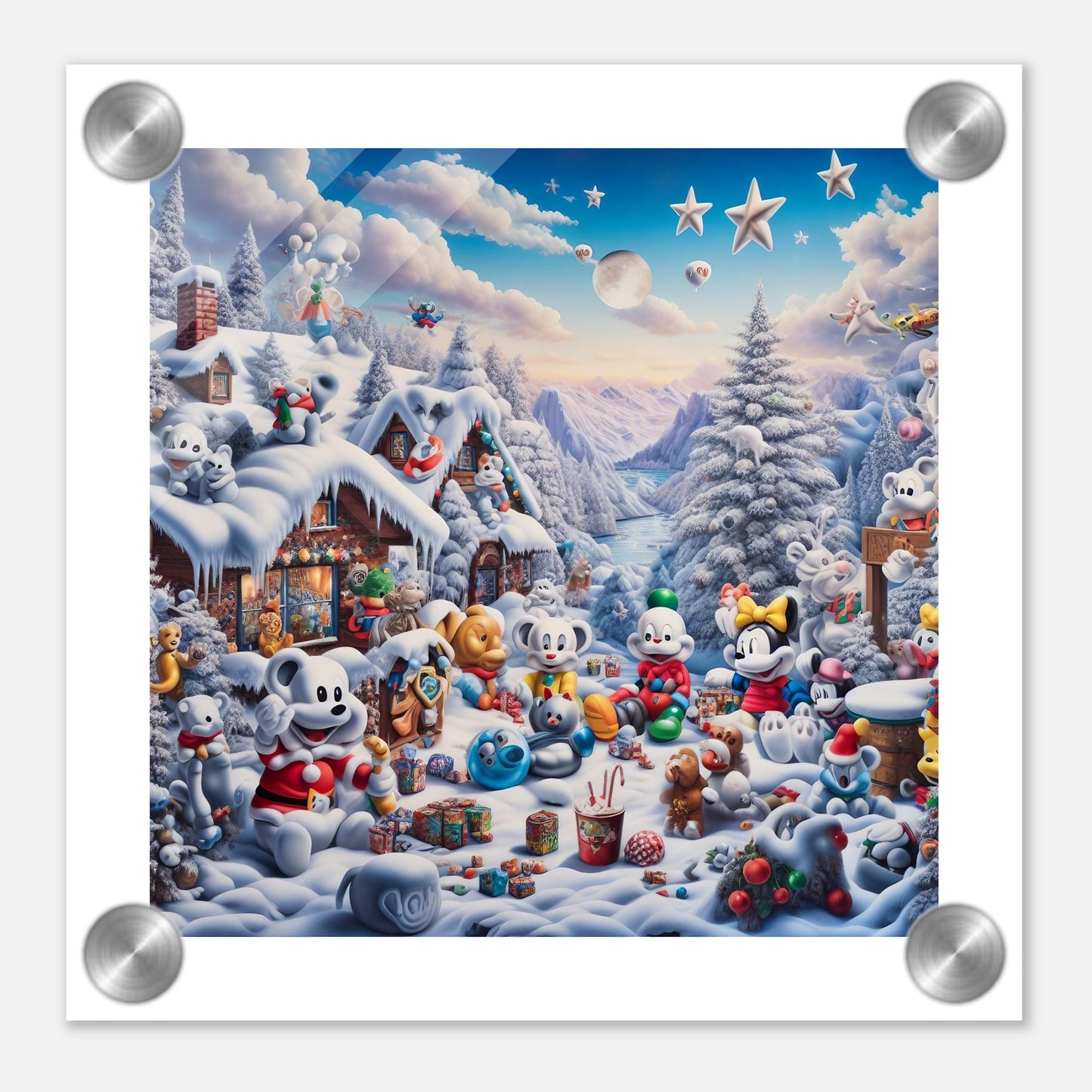 Wall Art - Winter 61 - Baby animals and toys