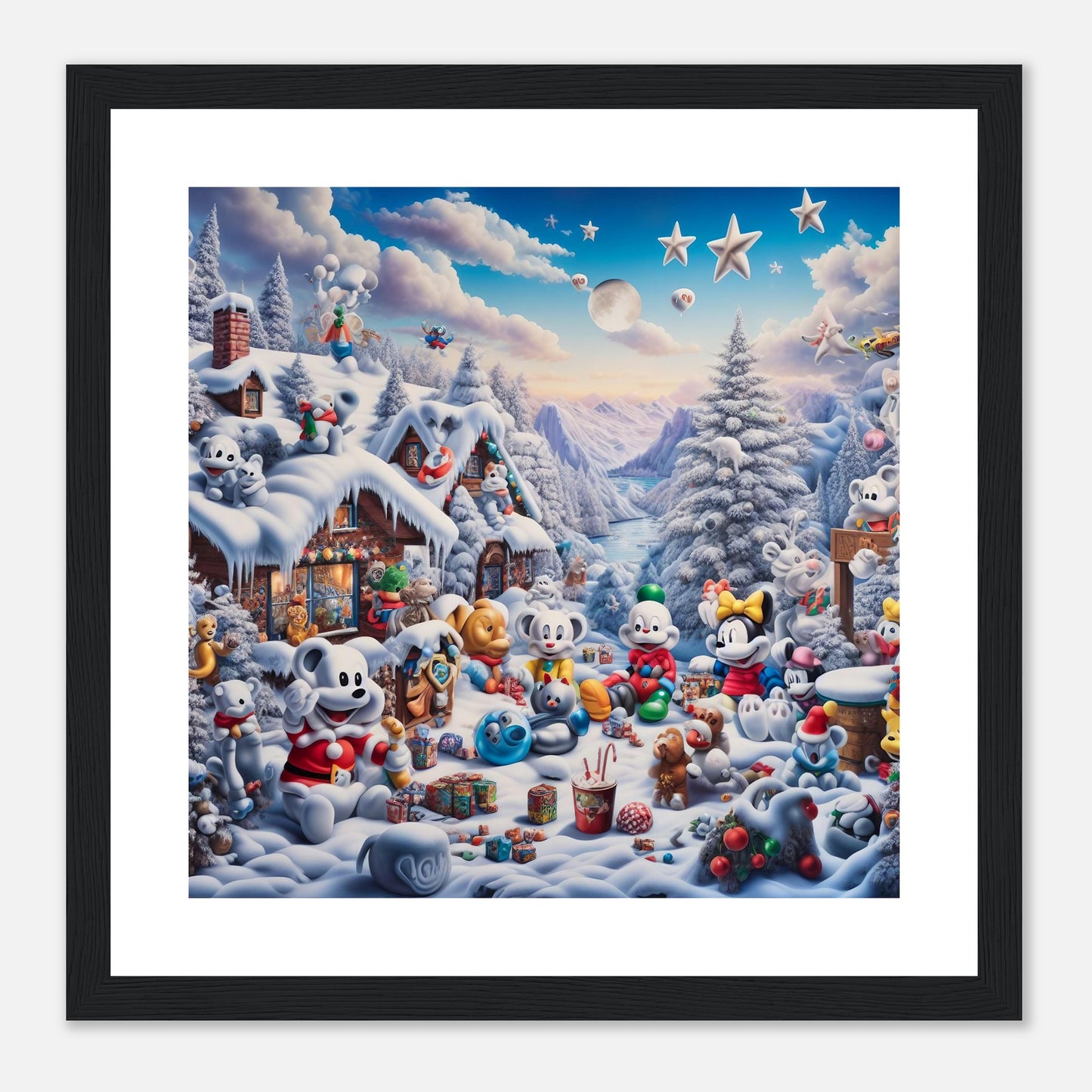Wall Art - Winter 61 - Baby animals and toys