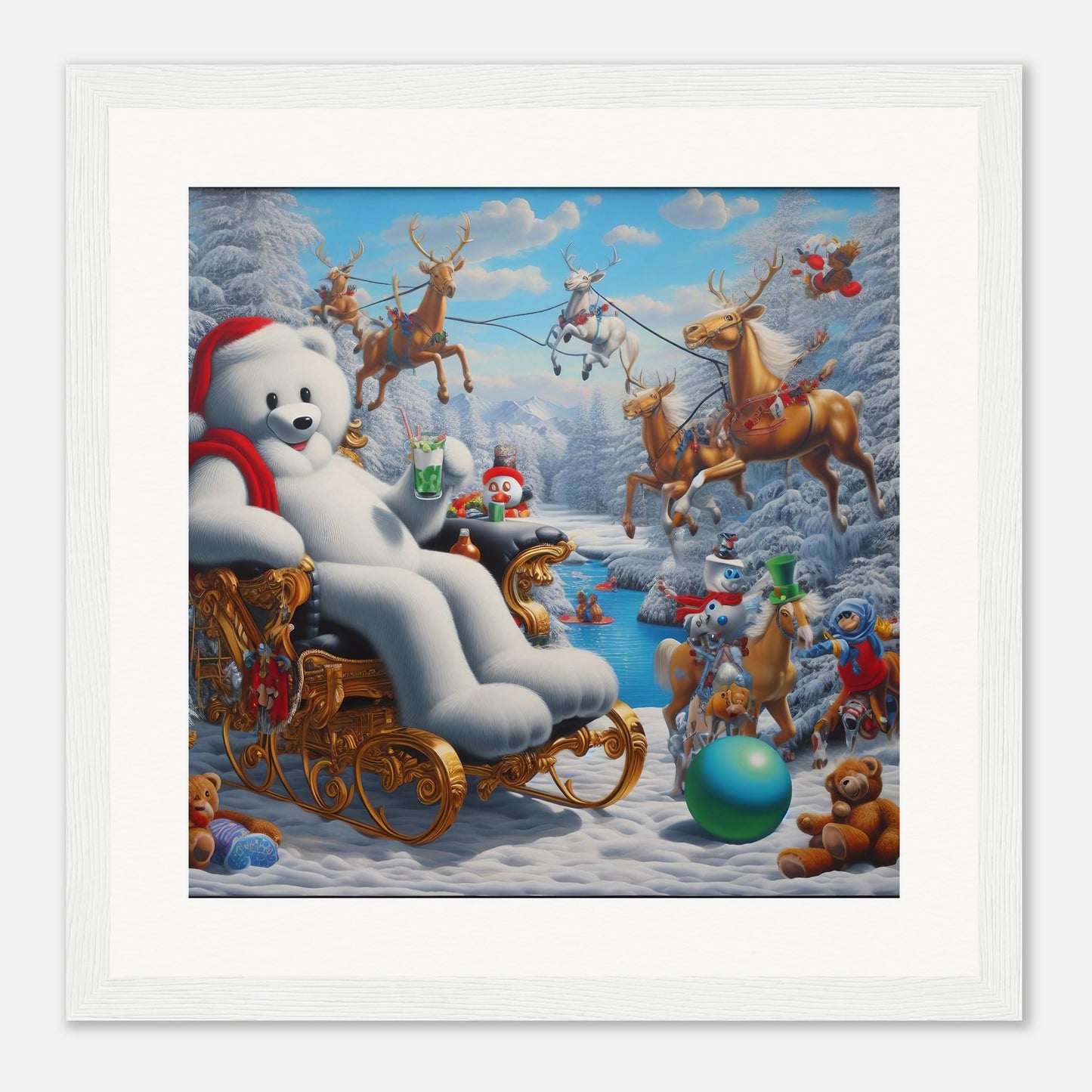 Wall Art - Winter 51 -Sitting polar bear