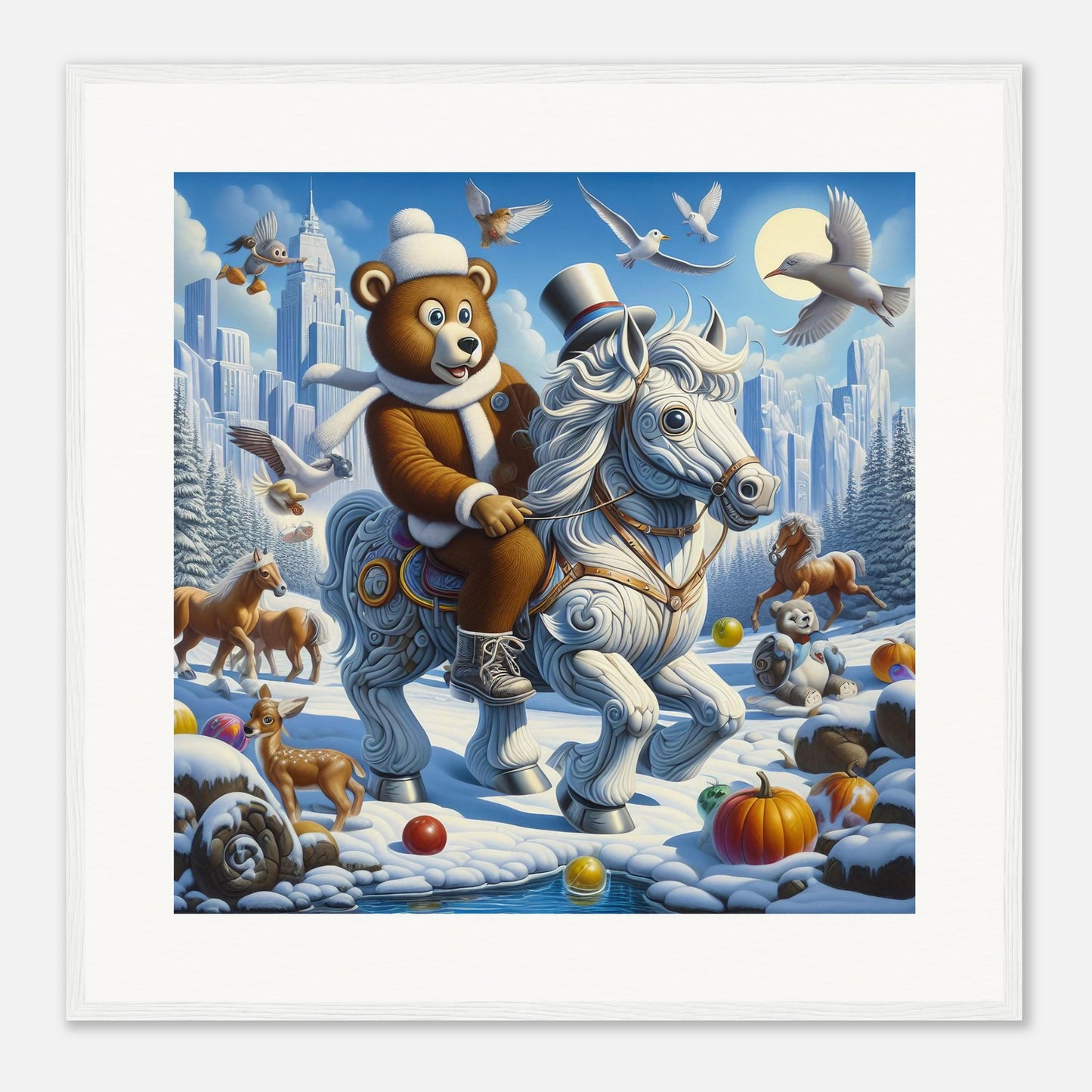 Wall Art - Winter 23 - Bear on a horse