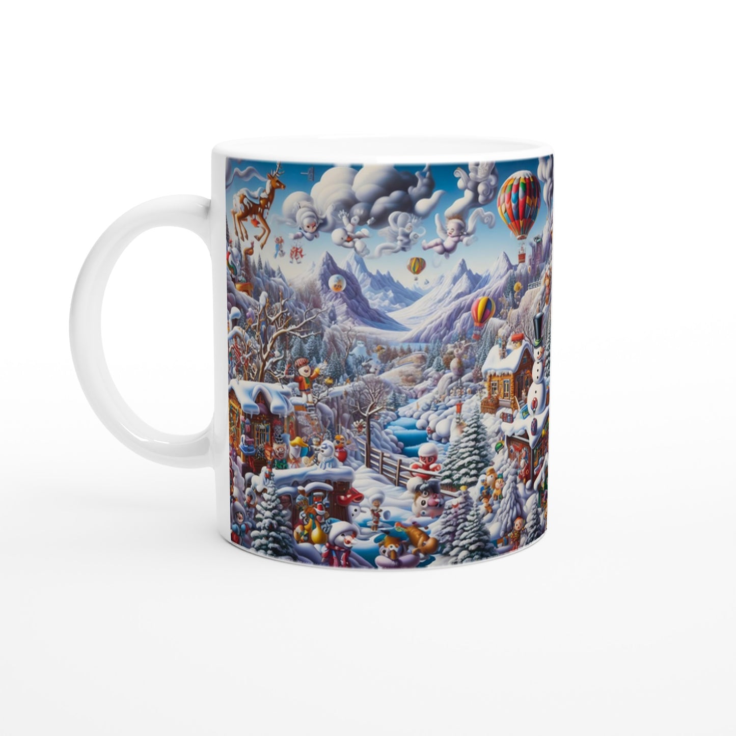 White 11oz Ceramic Mug - Winter 146