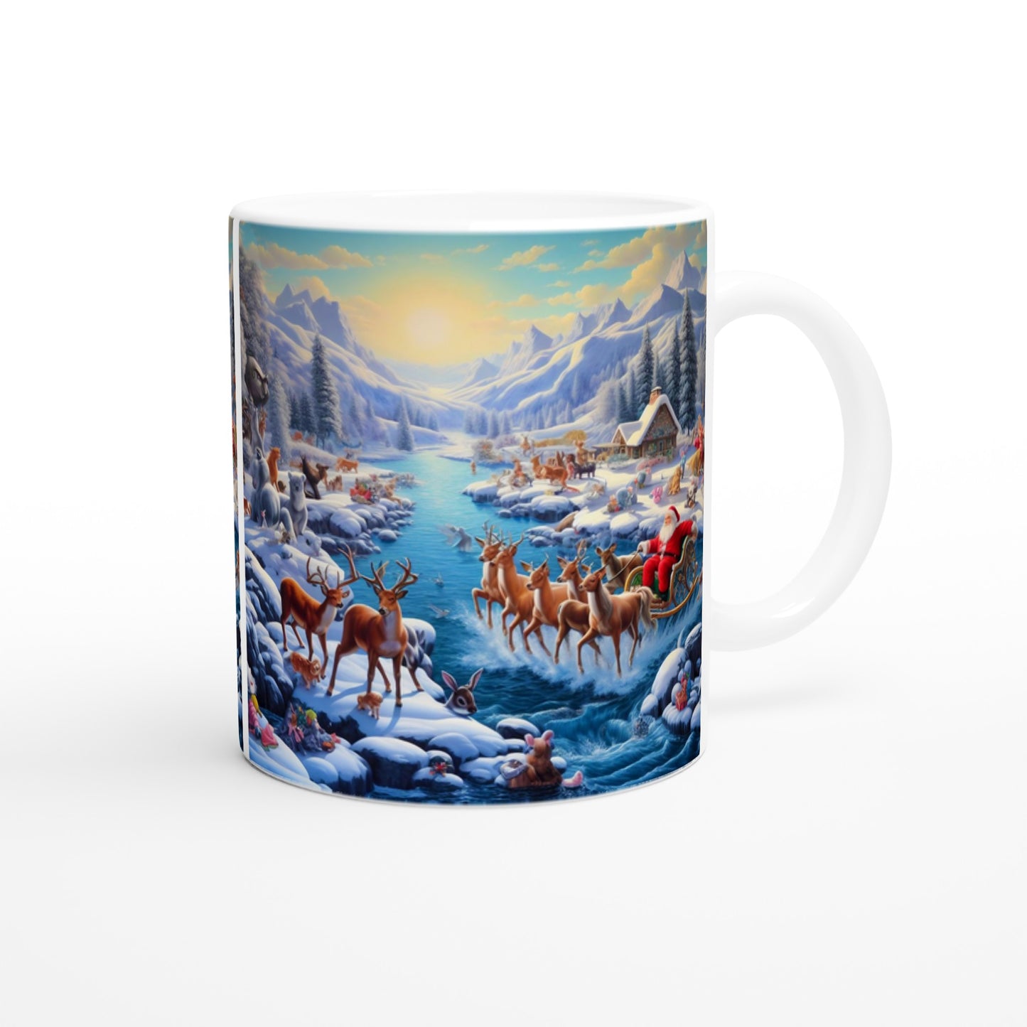 White 11oz Ceramic Mug - Winter 170