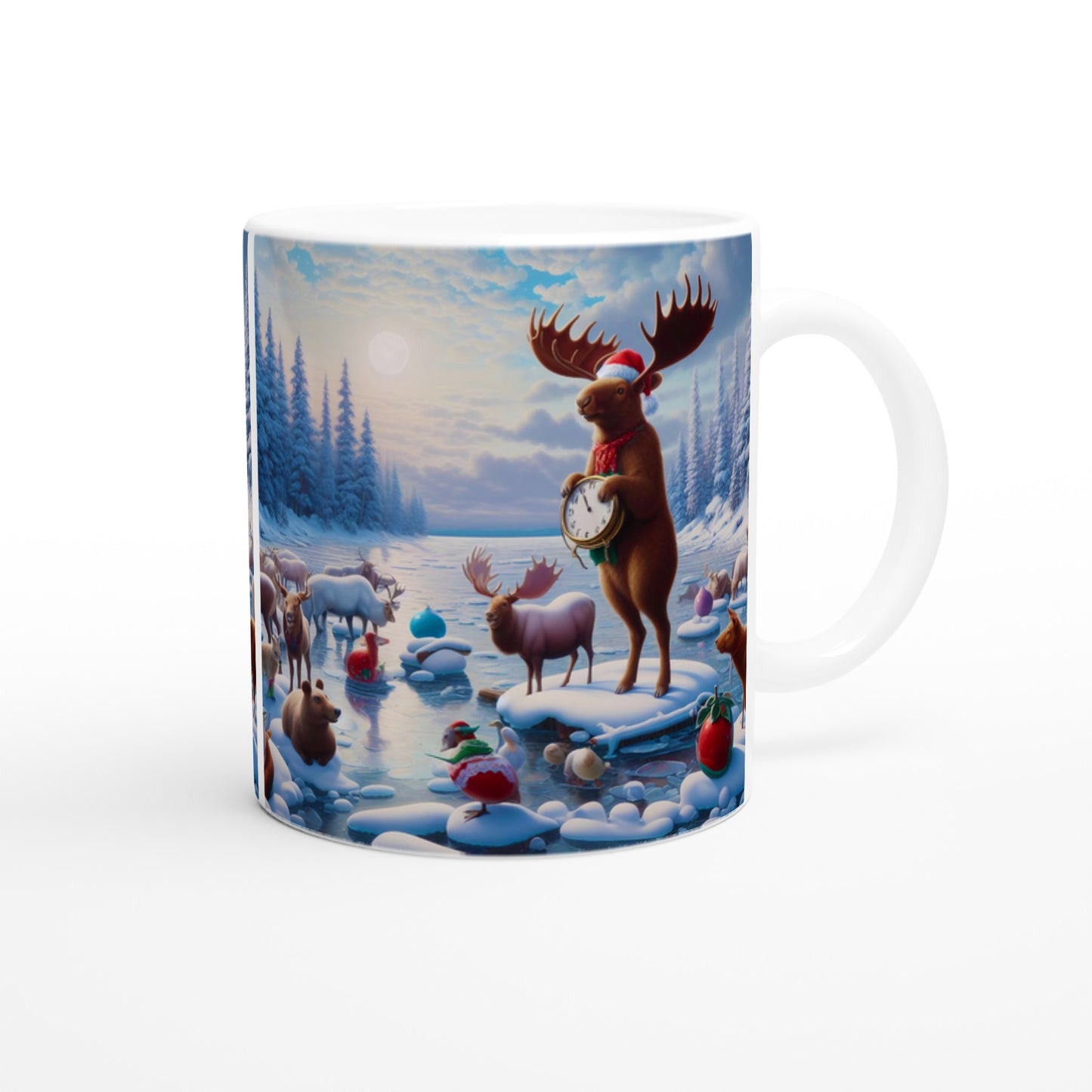 White 11oz Ceramic Mug - Winter 173