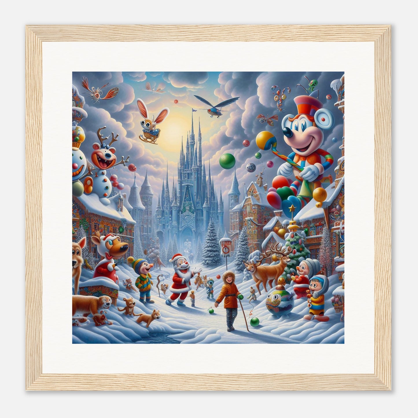 Wall Art - Winter 54 - Castle and animals