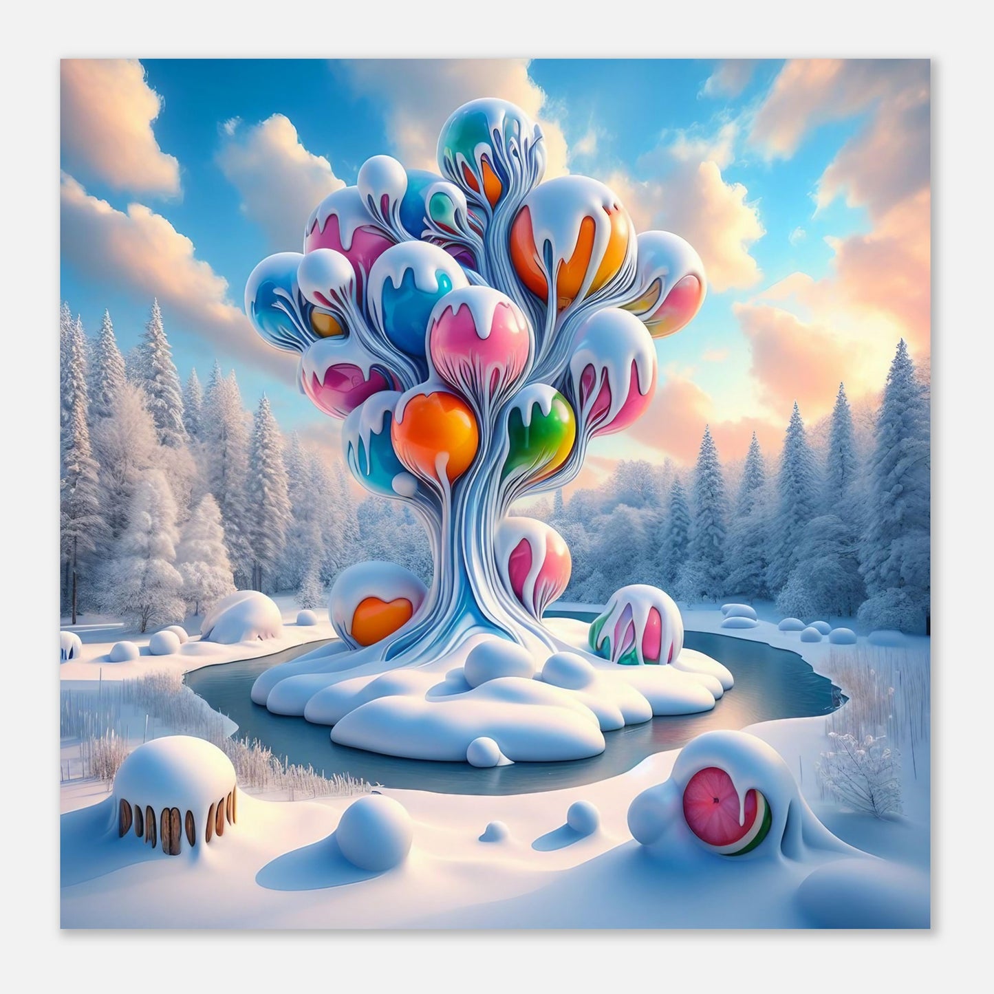 Wall Art - Winter 78 - Ball sculpture