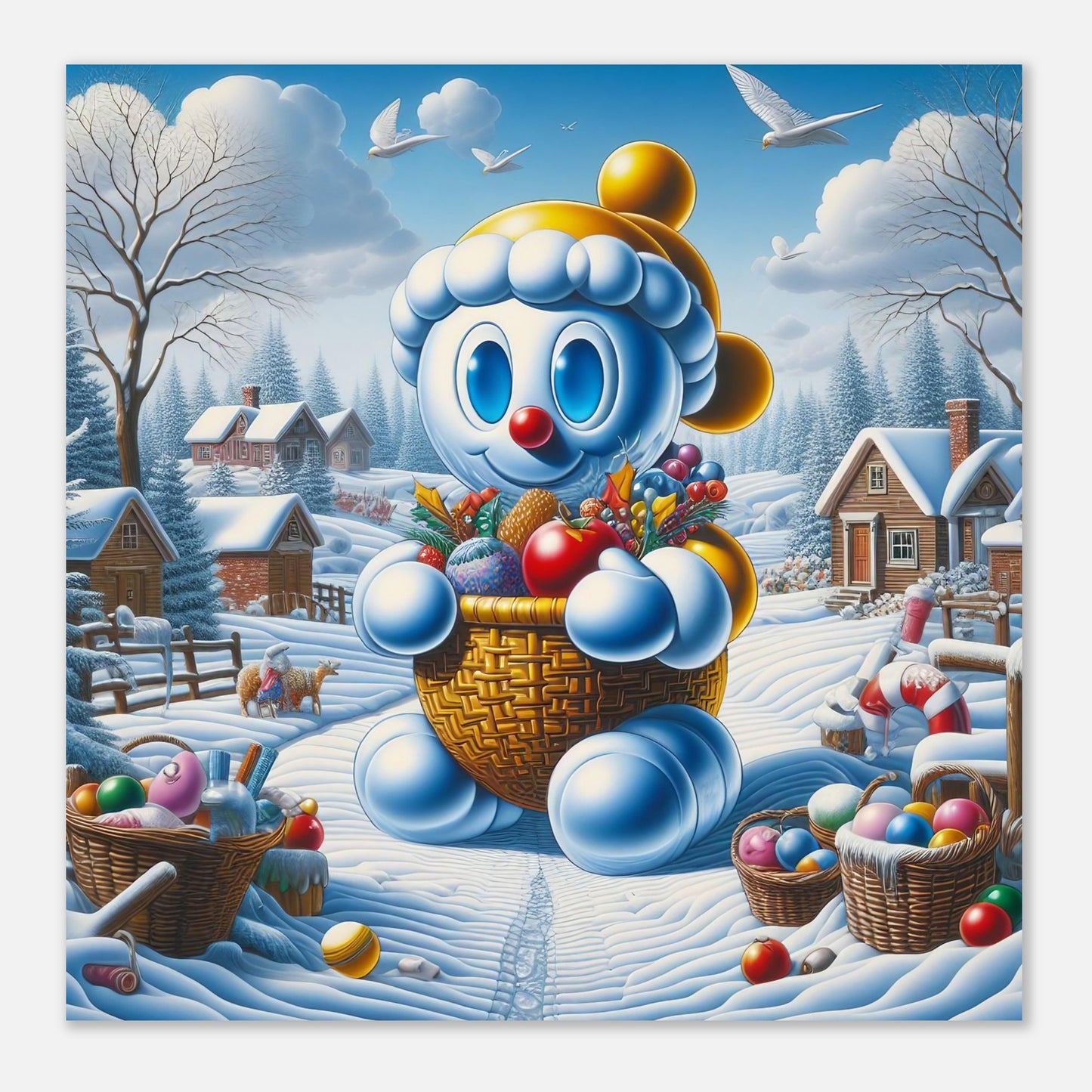 Wall Art - Winter 52 - Baby snowman