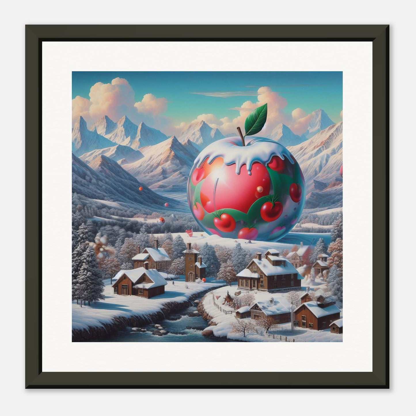 Wall Art - Winter 16 - Apple and mountains