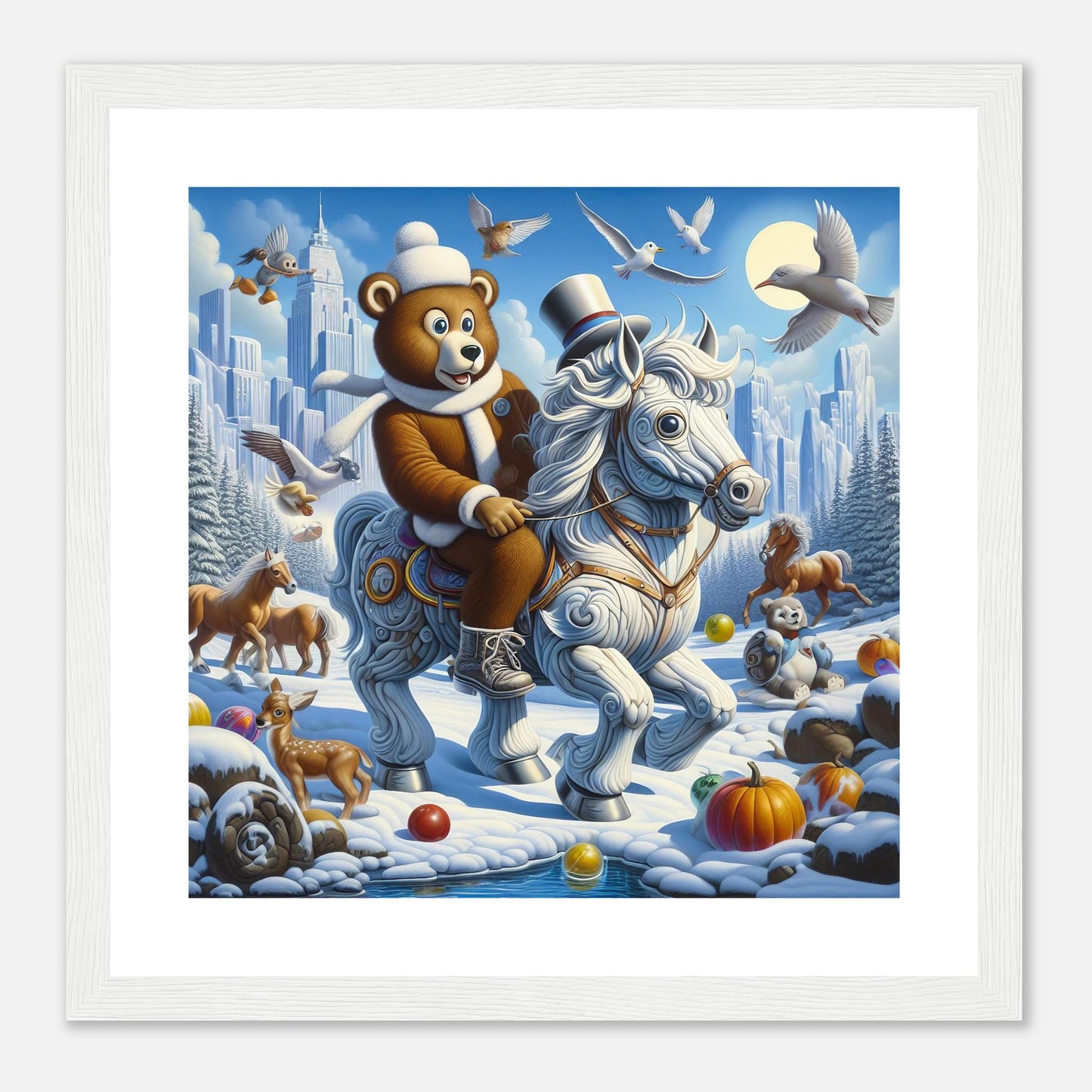 Wall Art - Winter 23 - Bear on a horse