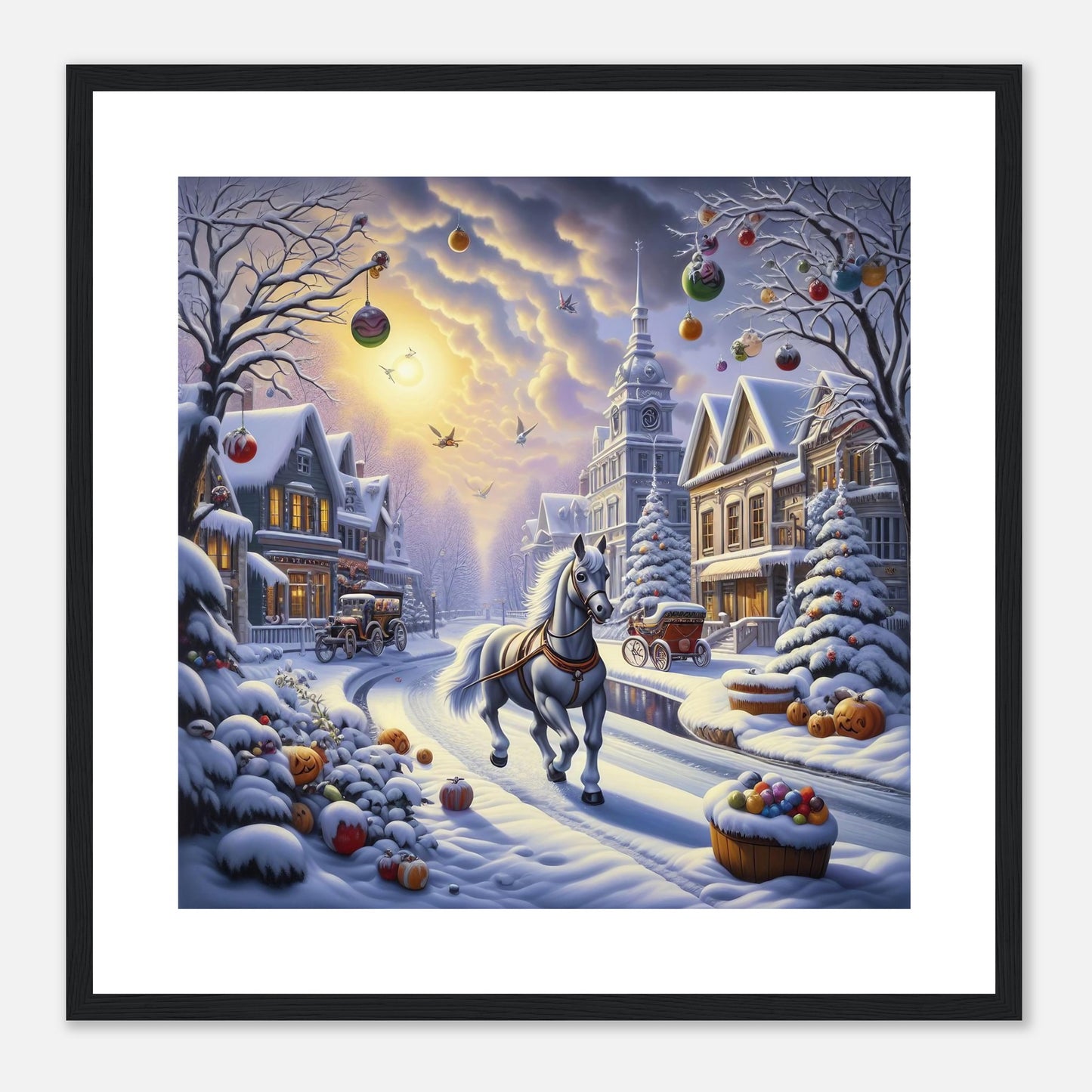 Wall Art - Winter 73 - Horse walking