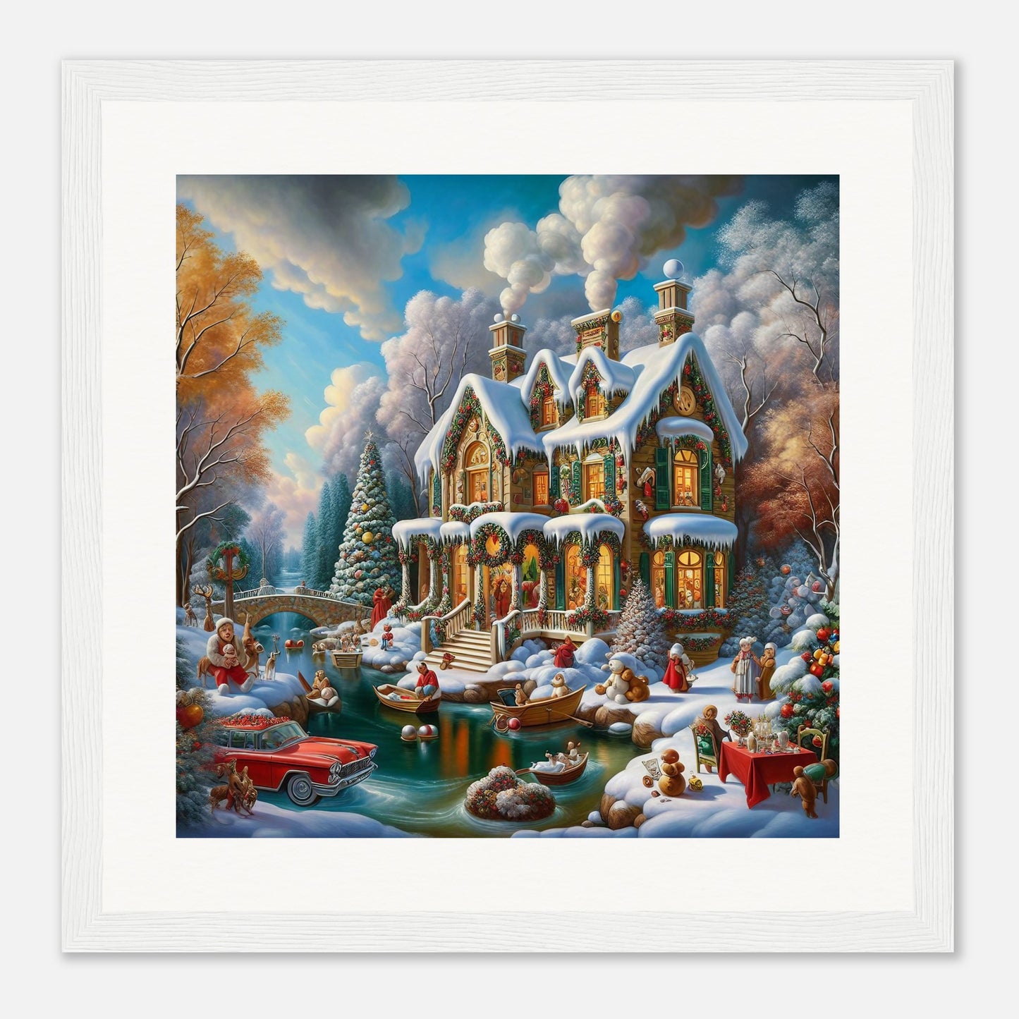 Wall Art - Winter 25 - House and a car