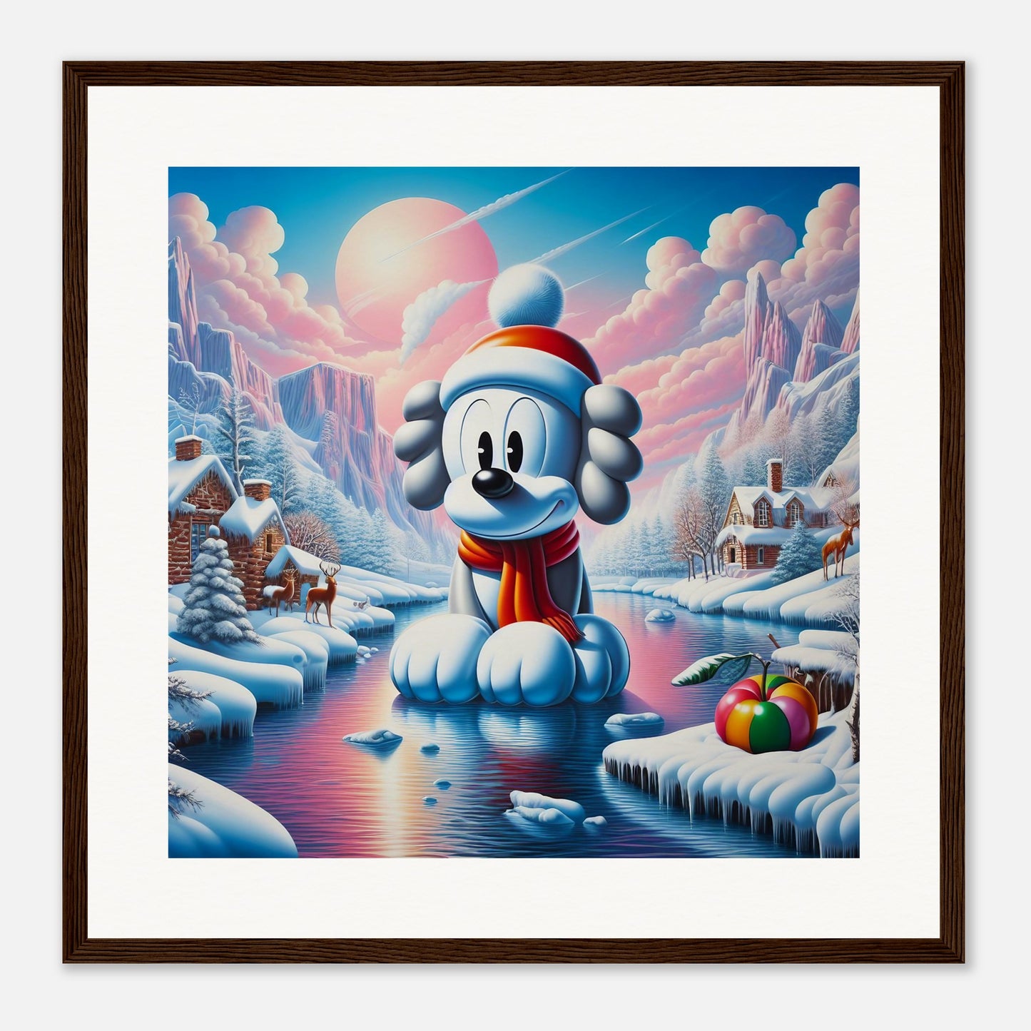 Wall Art - Winter 24 - Dog on water