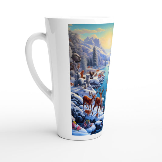 White Latte 17oz Ceramic Mug - Winter 170