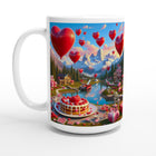 White 15oz Ceramic Mug - Valentine's Day 26
