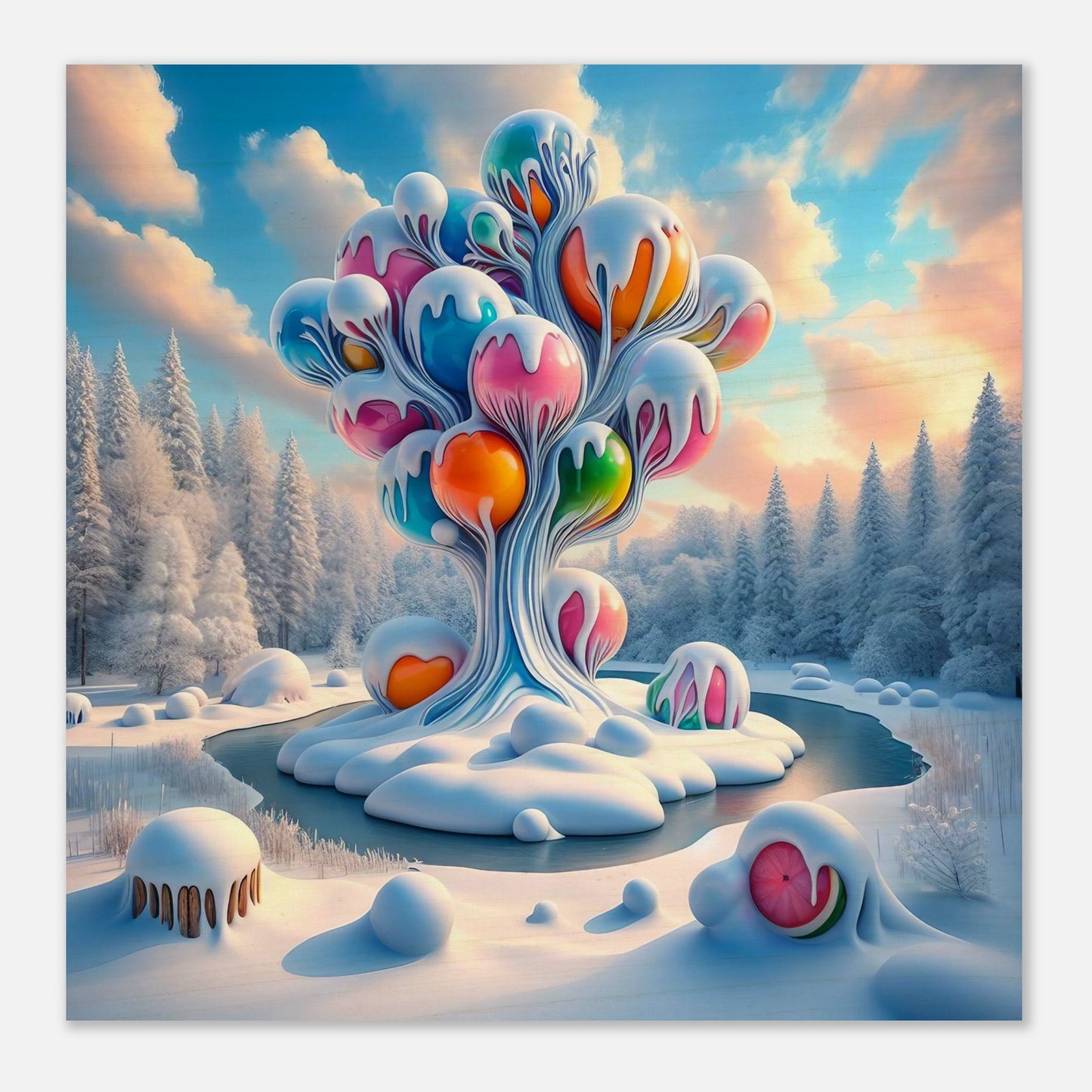 Wall Art - Winter 78 - Ball sculpture