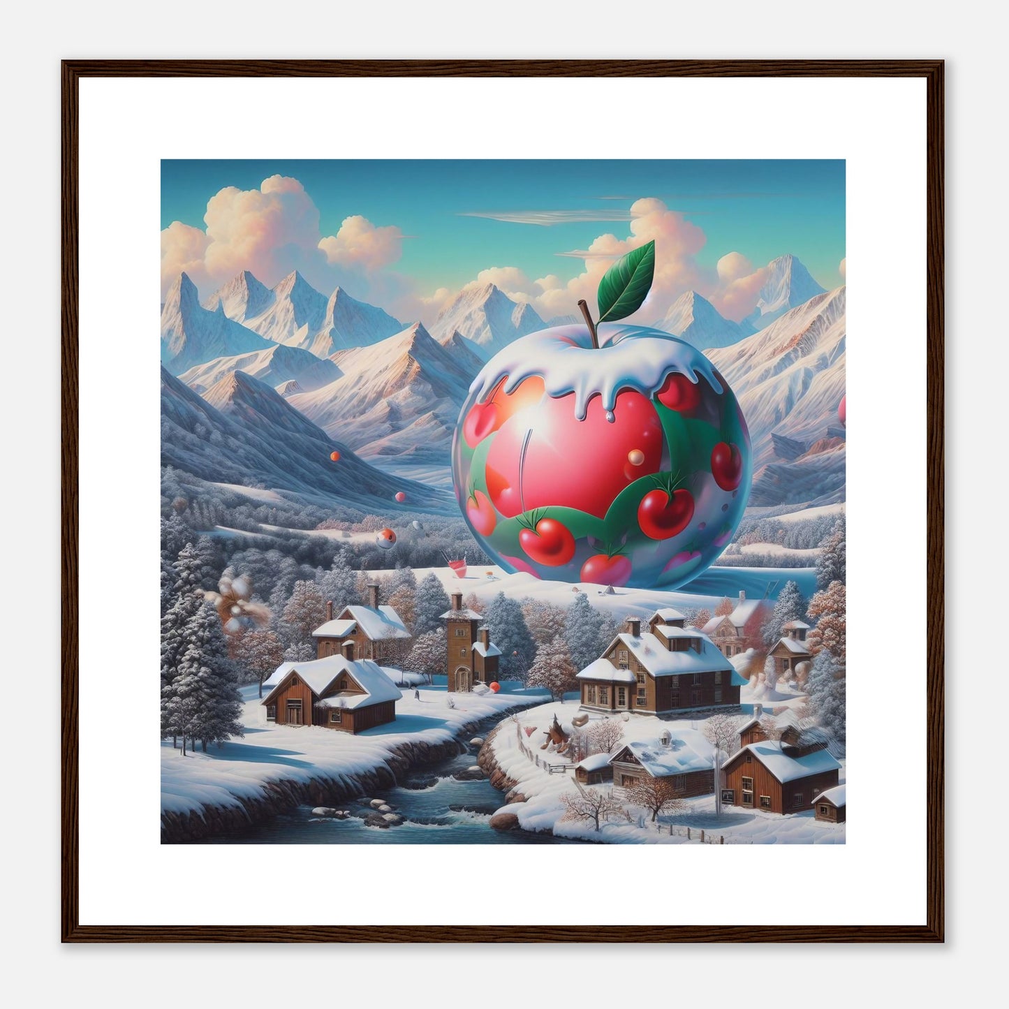 Wall Art - Winter 16 - Apple and mountains