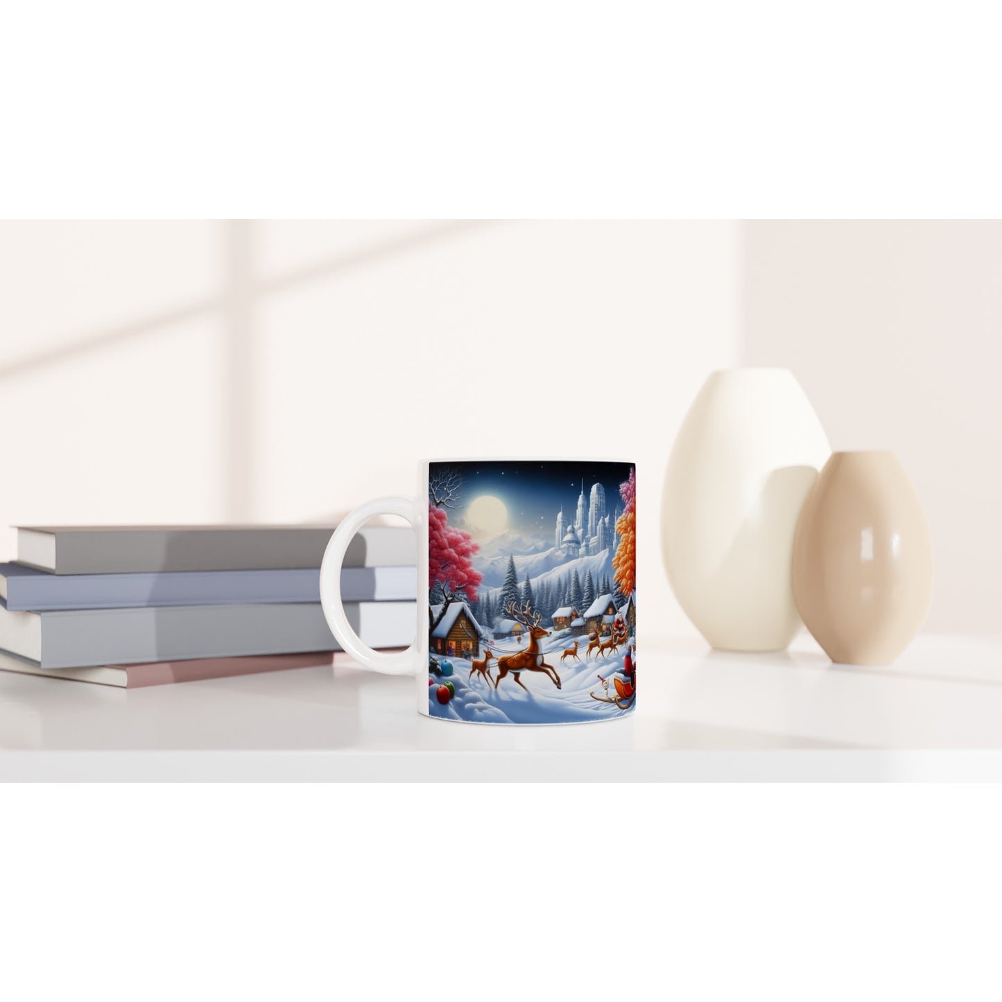 White 11oz Ceramic Mug - Winter 167