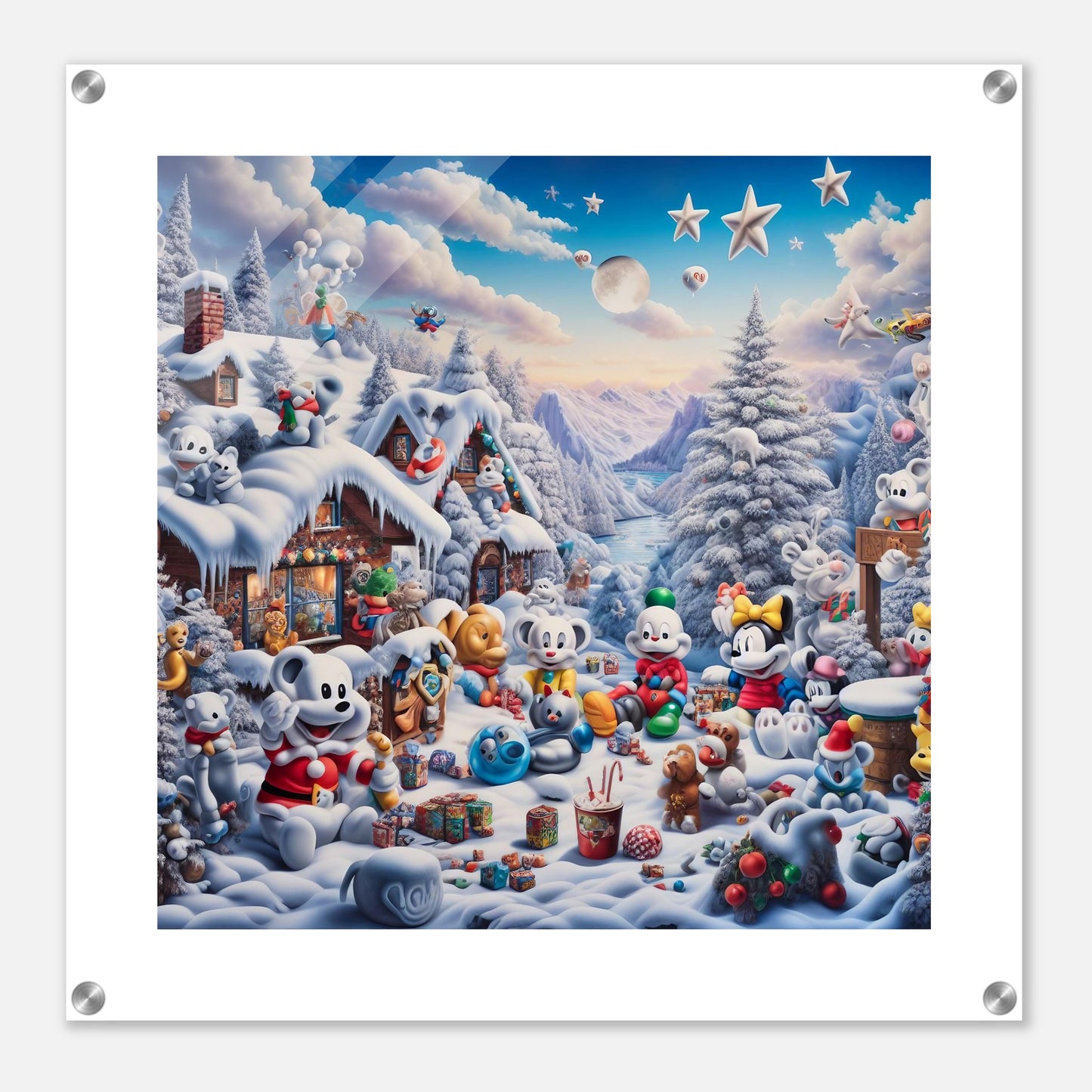 Wall Art - Winter 61 - Baby animals and toys