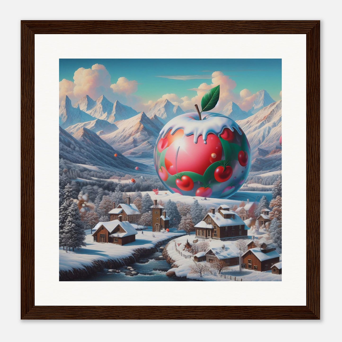 Wall Art - Winter 16 - Apple and mountains