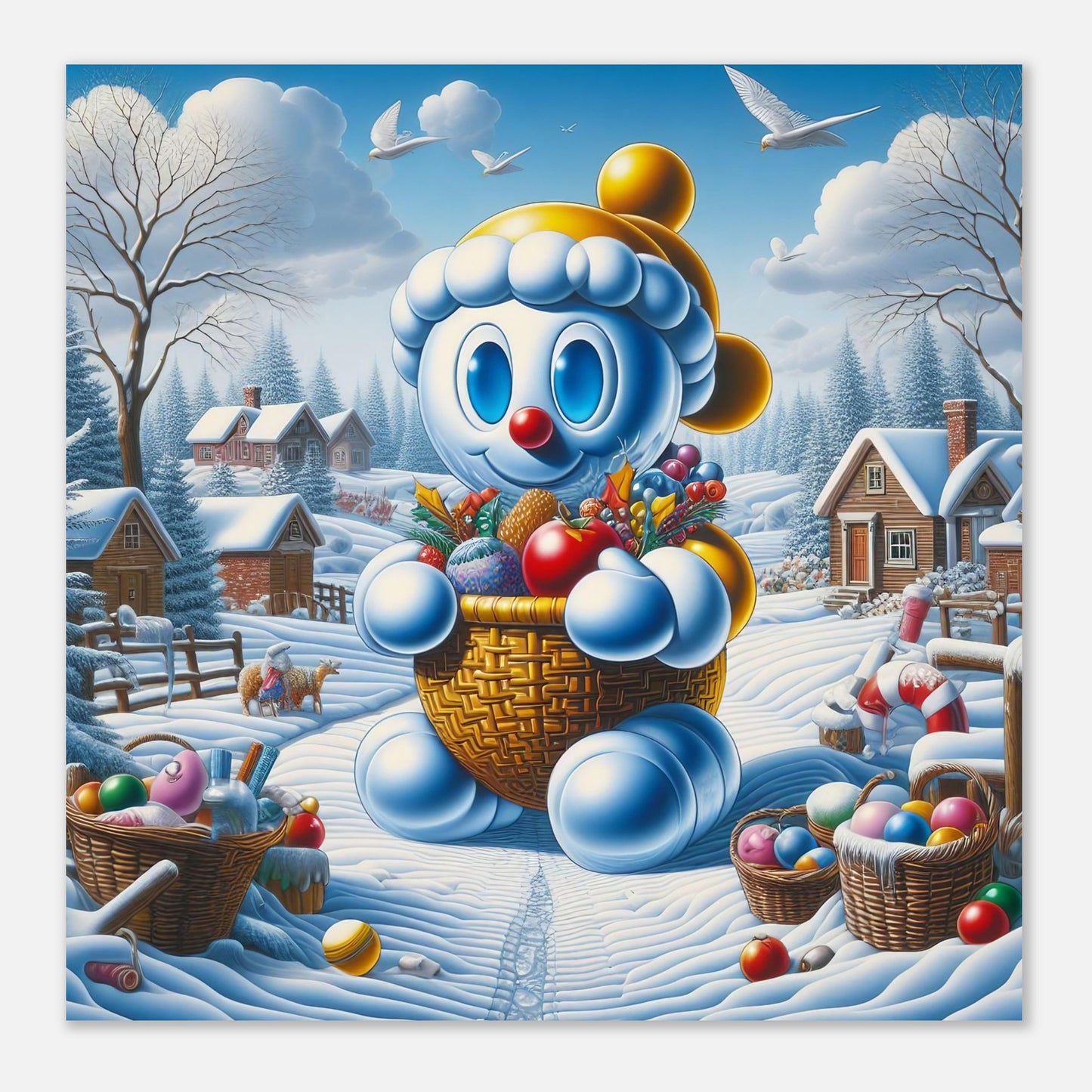 Wall Art - Winter 52 - Baby snowman