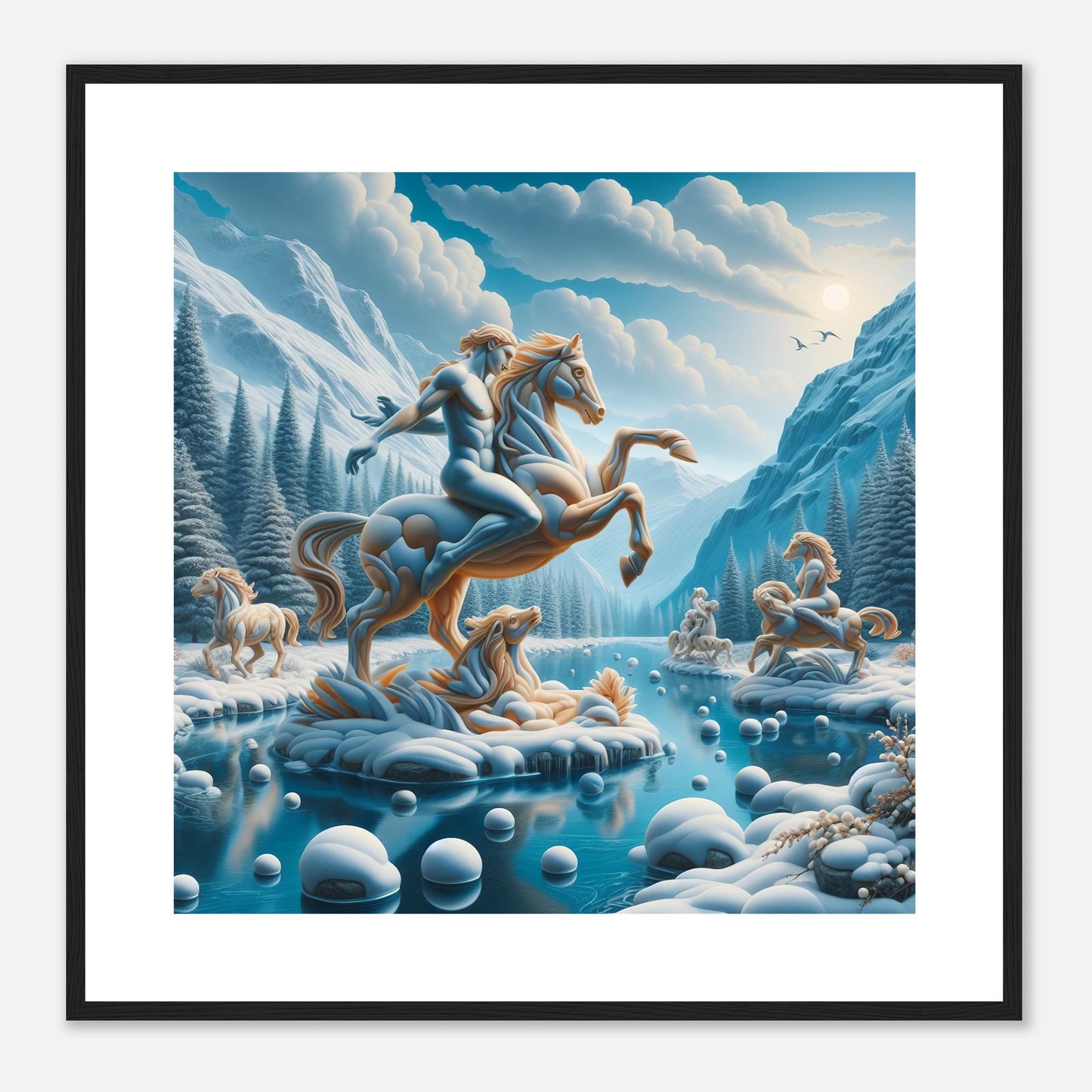 Wall Art - Winter 76 - Man on a horse