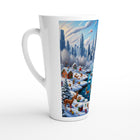 White Latte 17oz Ceramic Mug - Winter 126