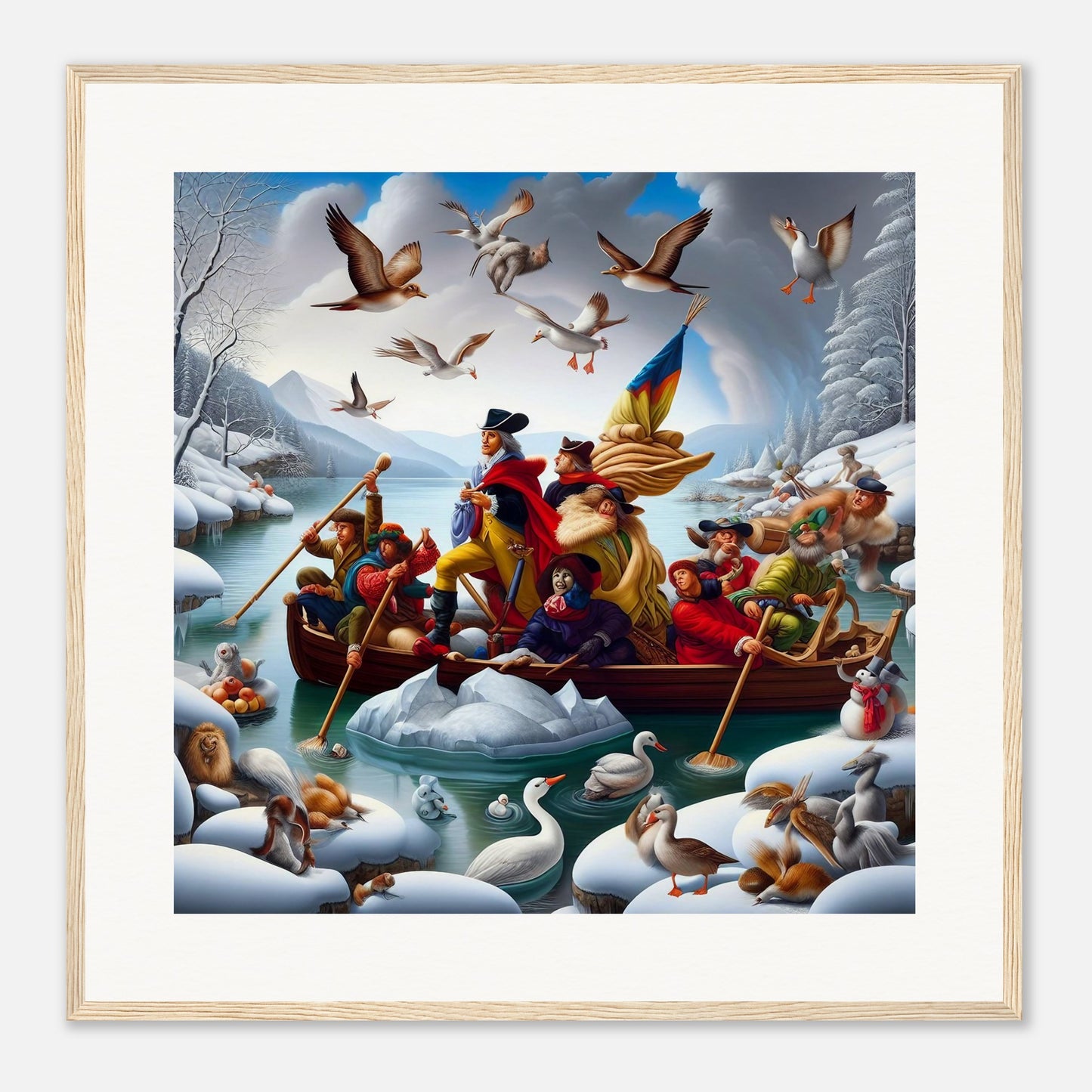 Wall Art - Winter 11 - Men on a boat