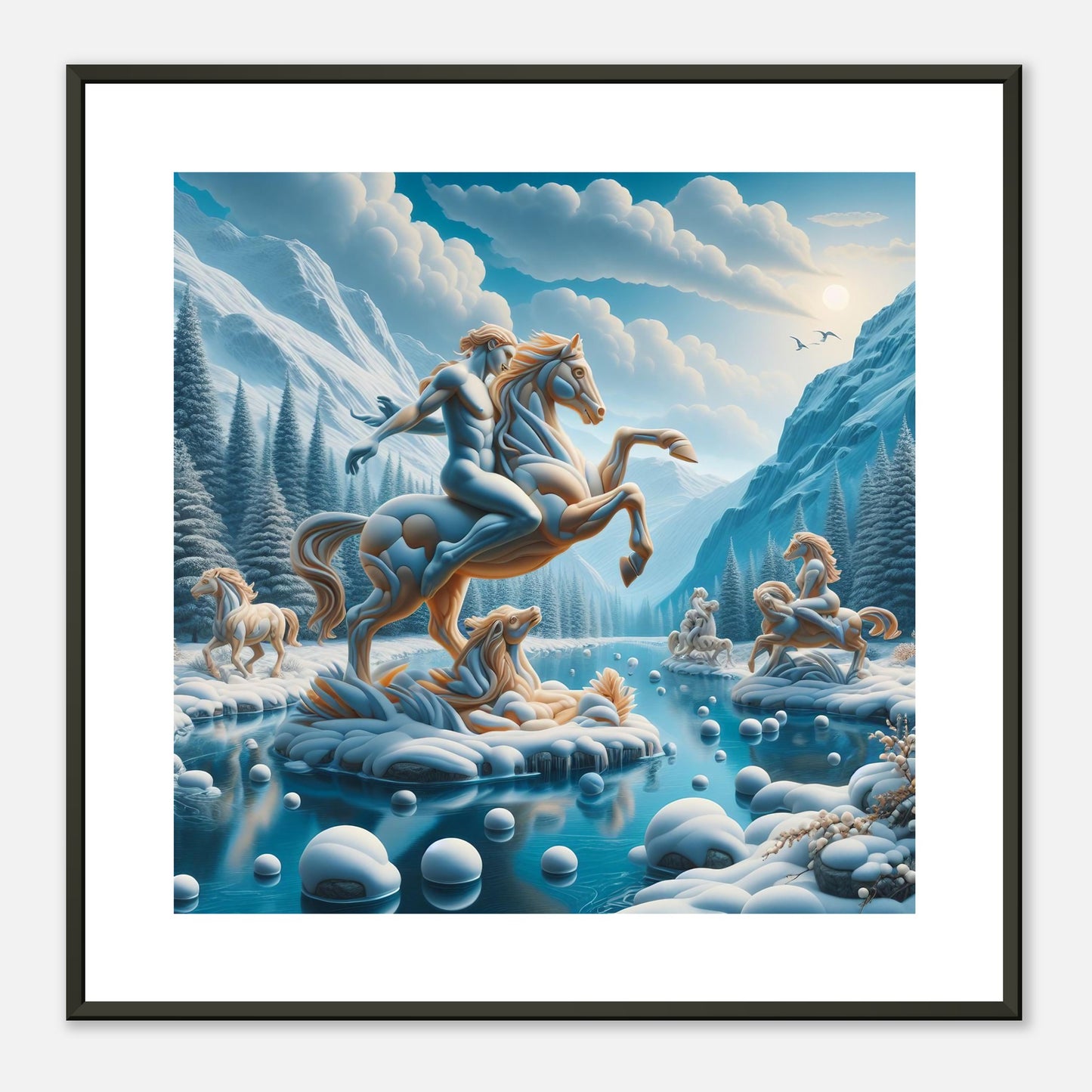 Wall Art - Winter 76 - Man on a horse