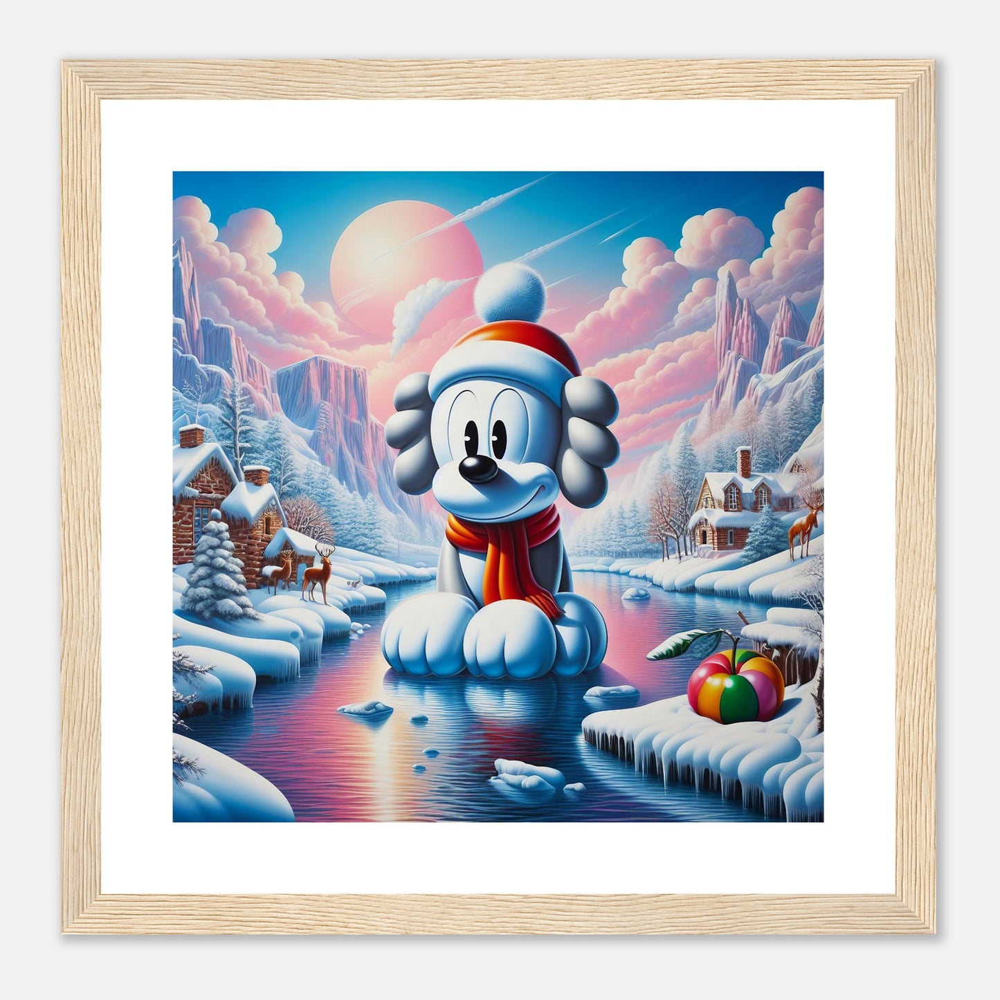 Wall Art - Winter 24 - Dog on water