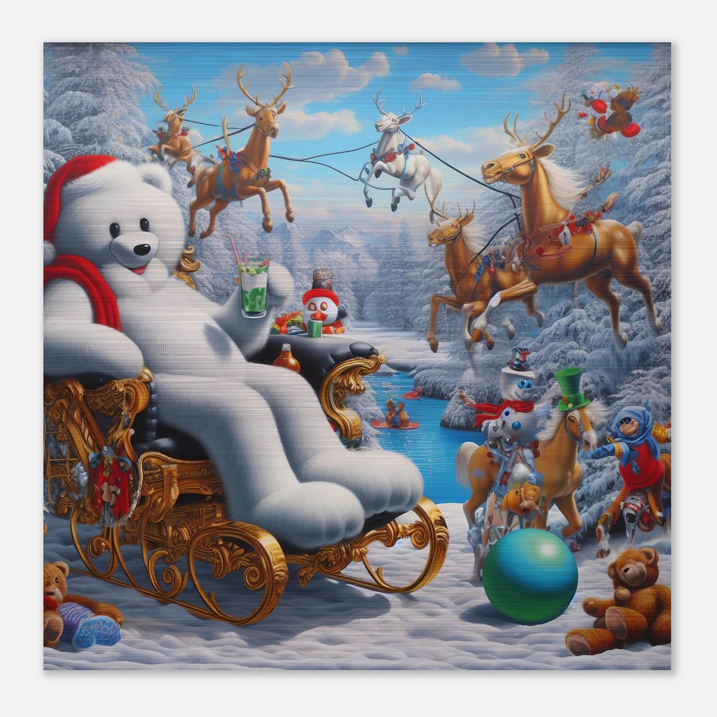 Wall Art - Winter 51 -Sitting polar bear