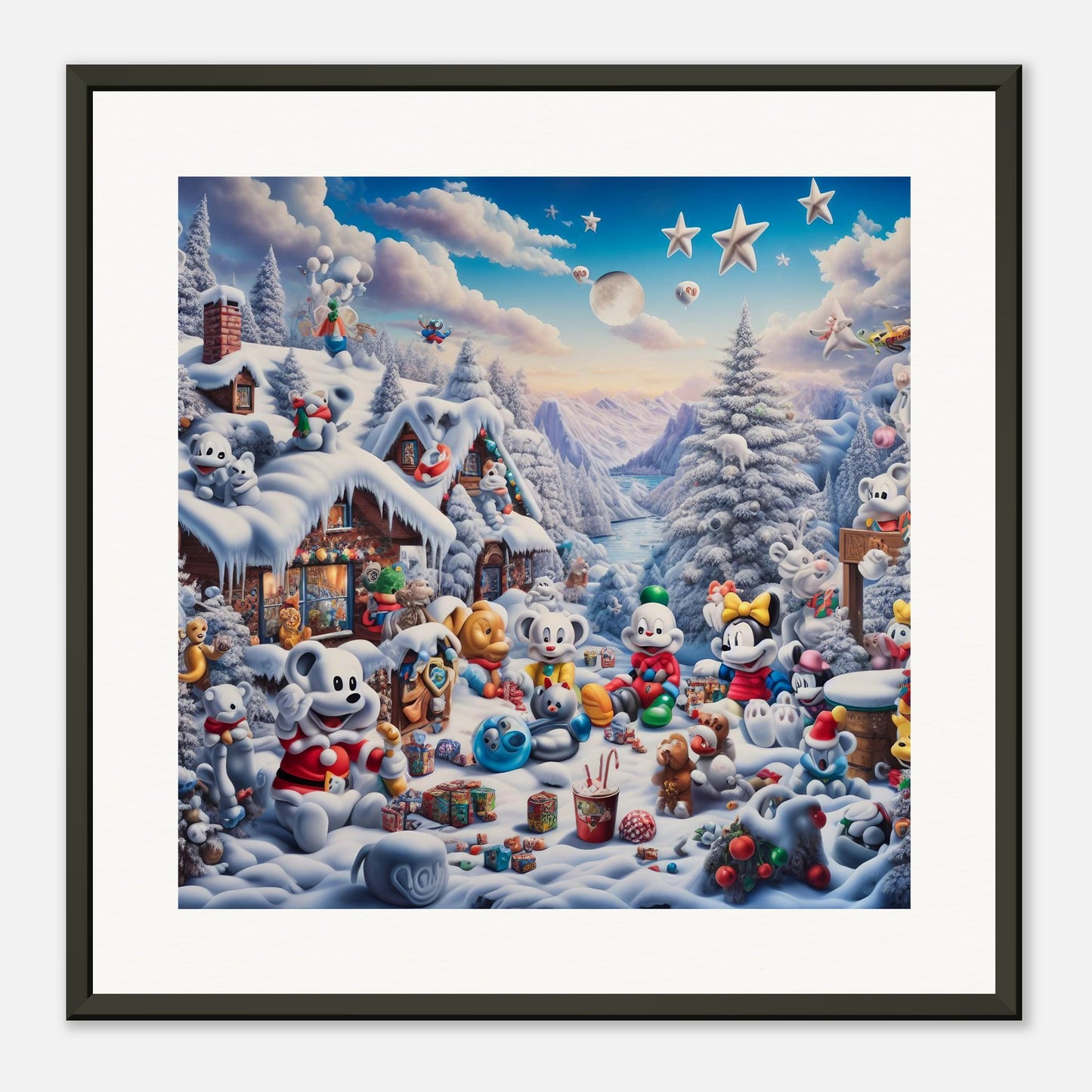 Wall Art - Winter 61 - Baby animals and toys