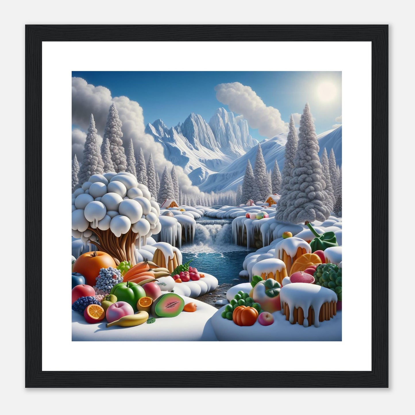 Wall Art - Winter 72 - Fruits by the river